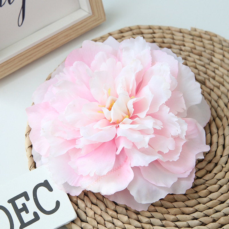 Bulk Large Peony Flowers Silk Flower Heads 6.3"
