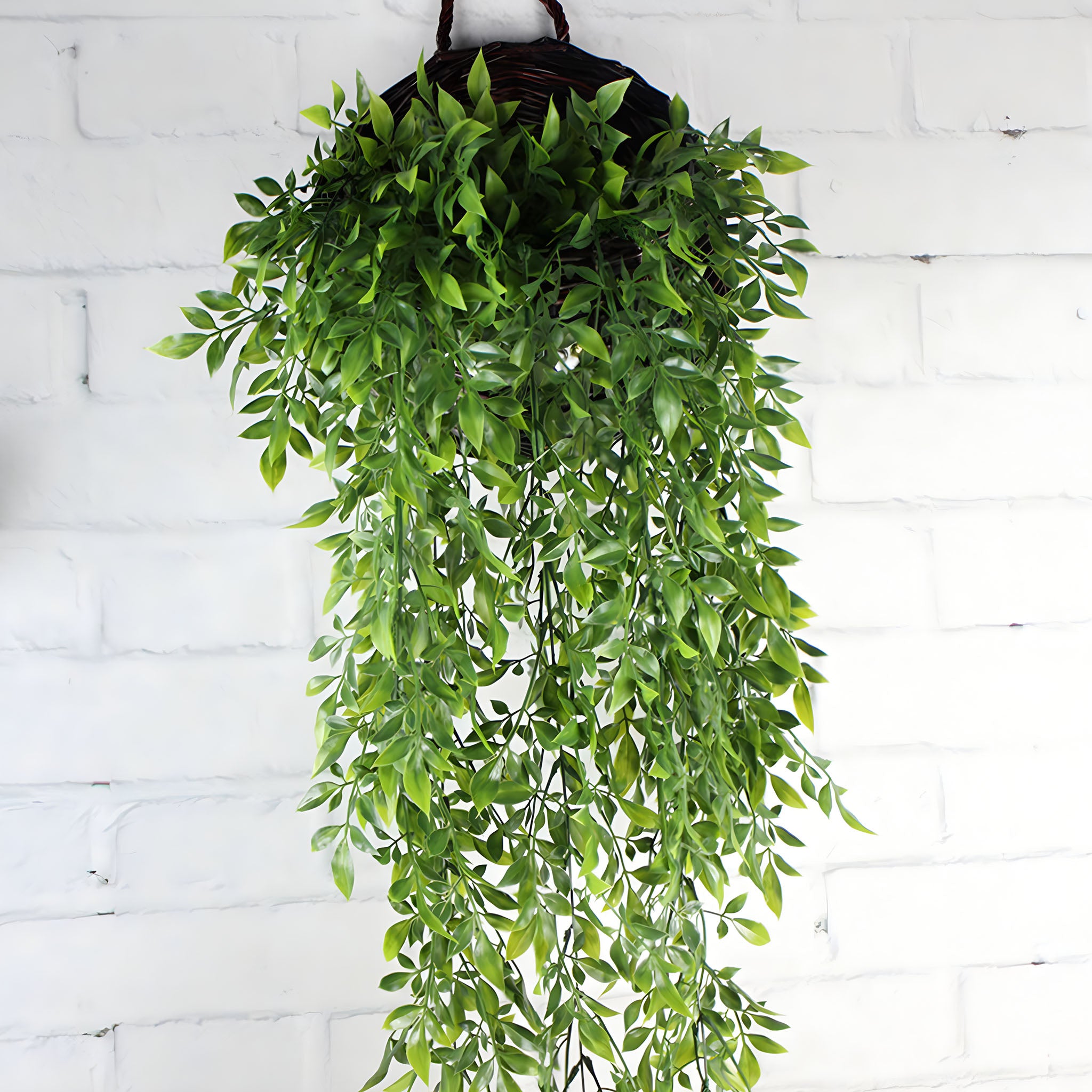 Plastic Fake Hanging Plants for Indoor Wall Decor