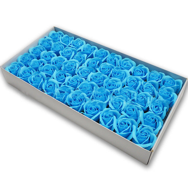 Soap Rose Heads for DIY Wedding Banquet Guest Gift