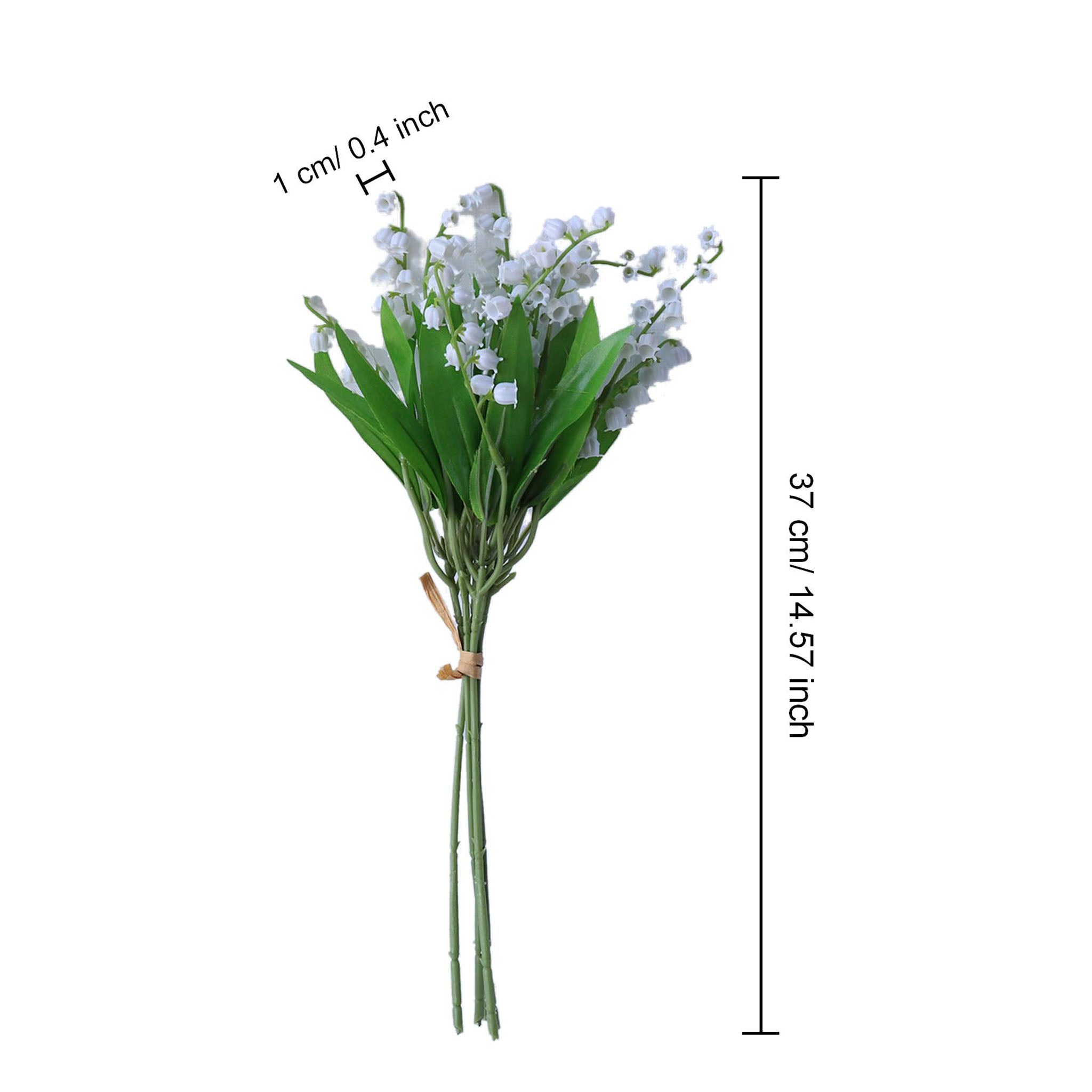 Fake Flowers Realistic White Lily of the valley