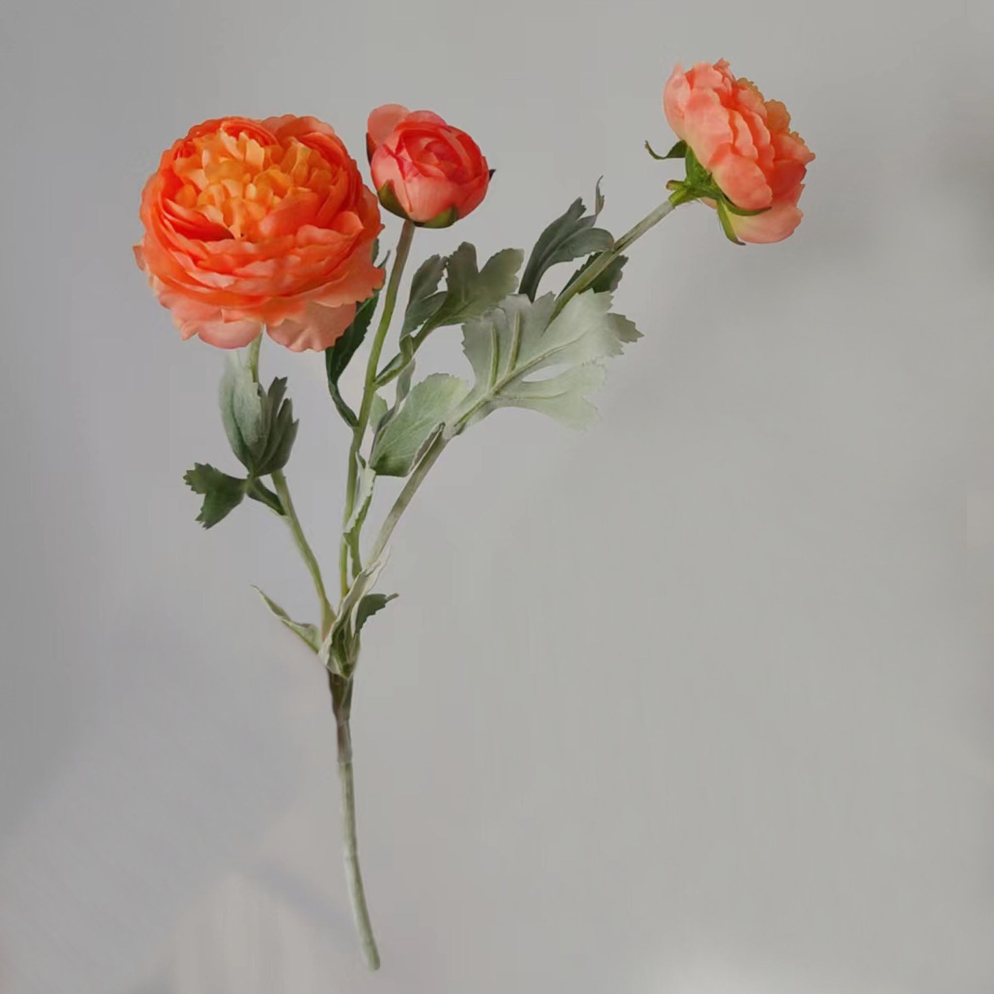 Artificial Ranunculus Flower Branch for Home Arrangement