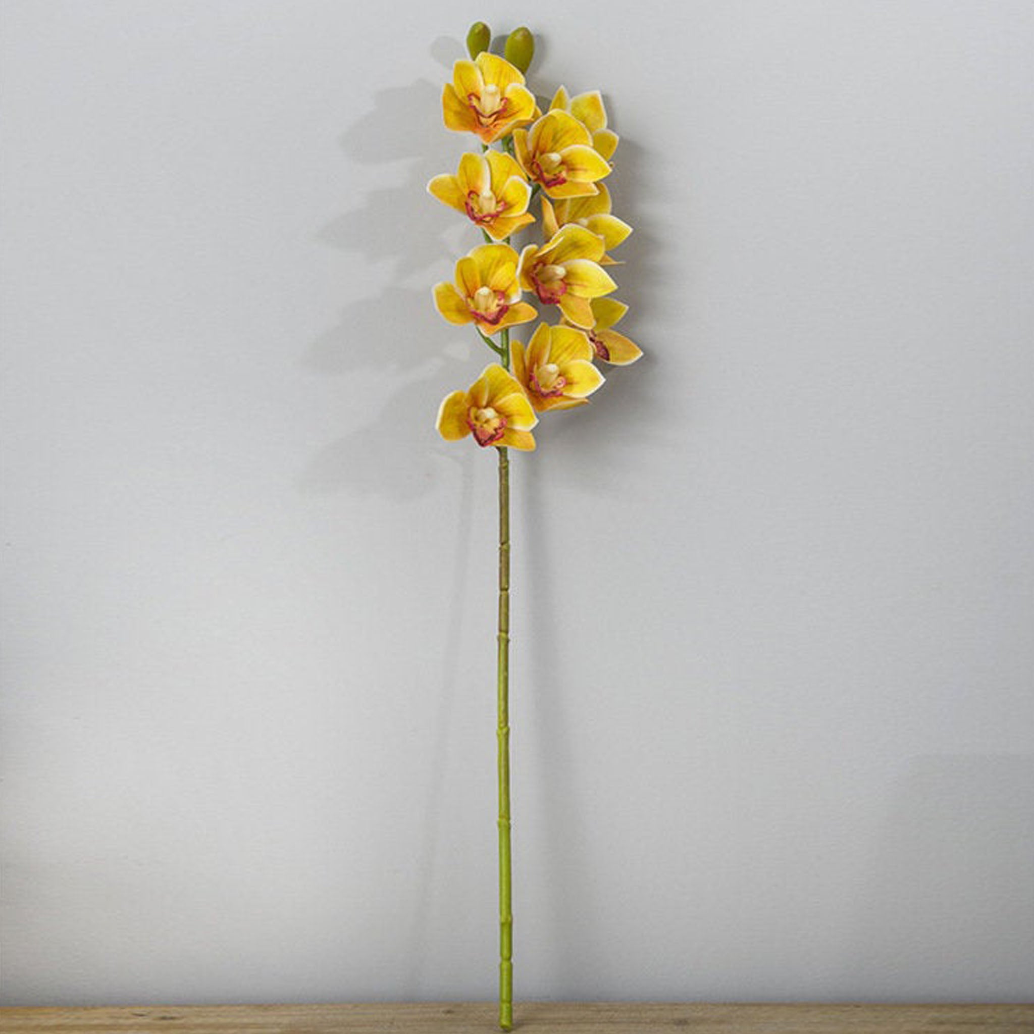Real Touch 3D Printing Artificial Cymbidium Orchid Flower Latex Flowers
