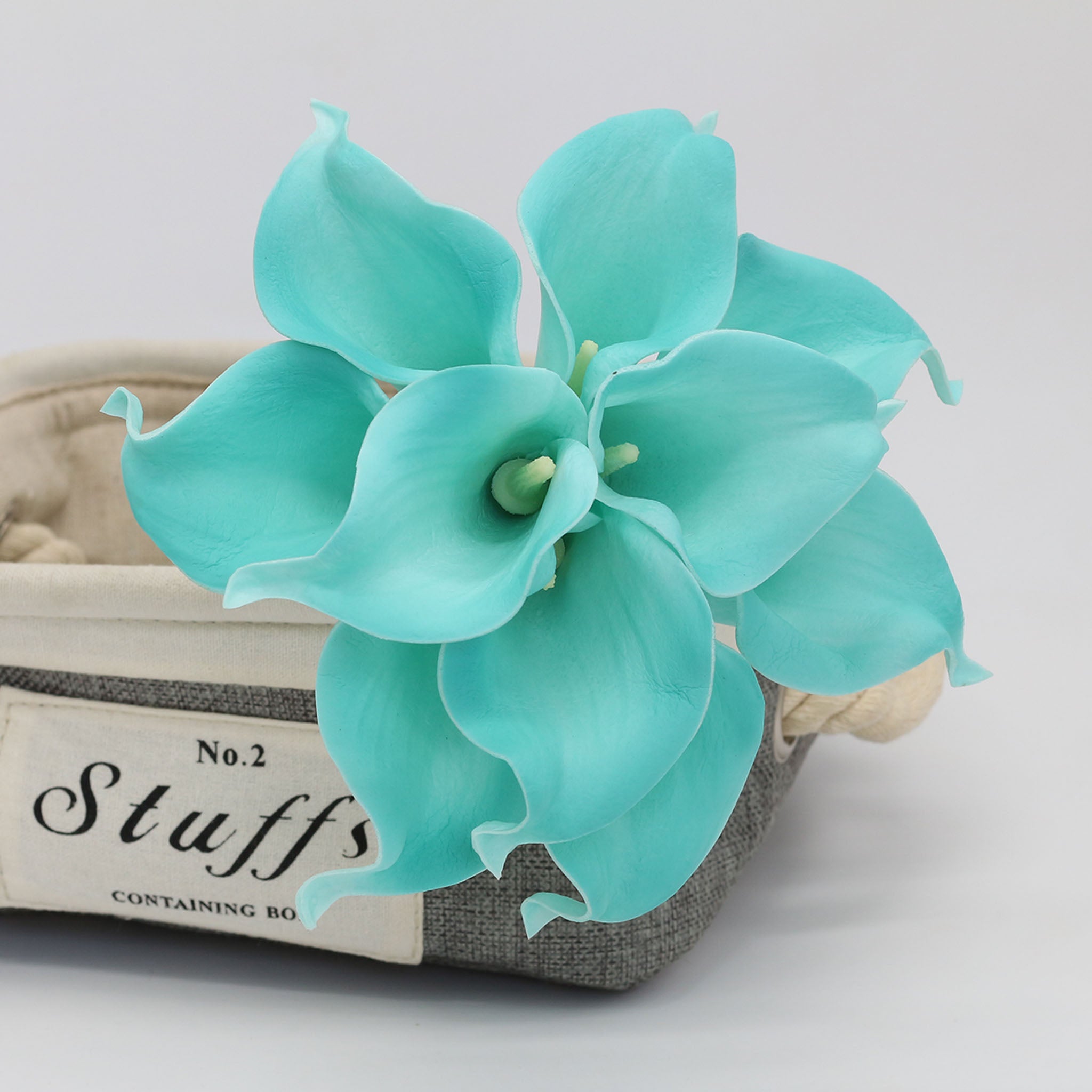 Spa Blue Calla Lily Real Touch Flowers