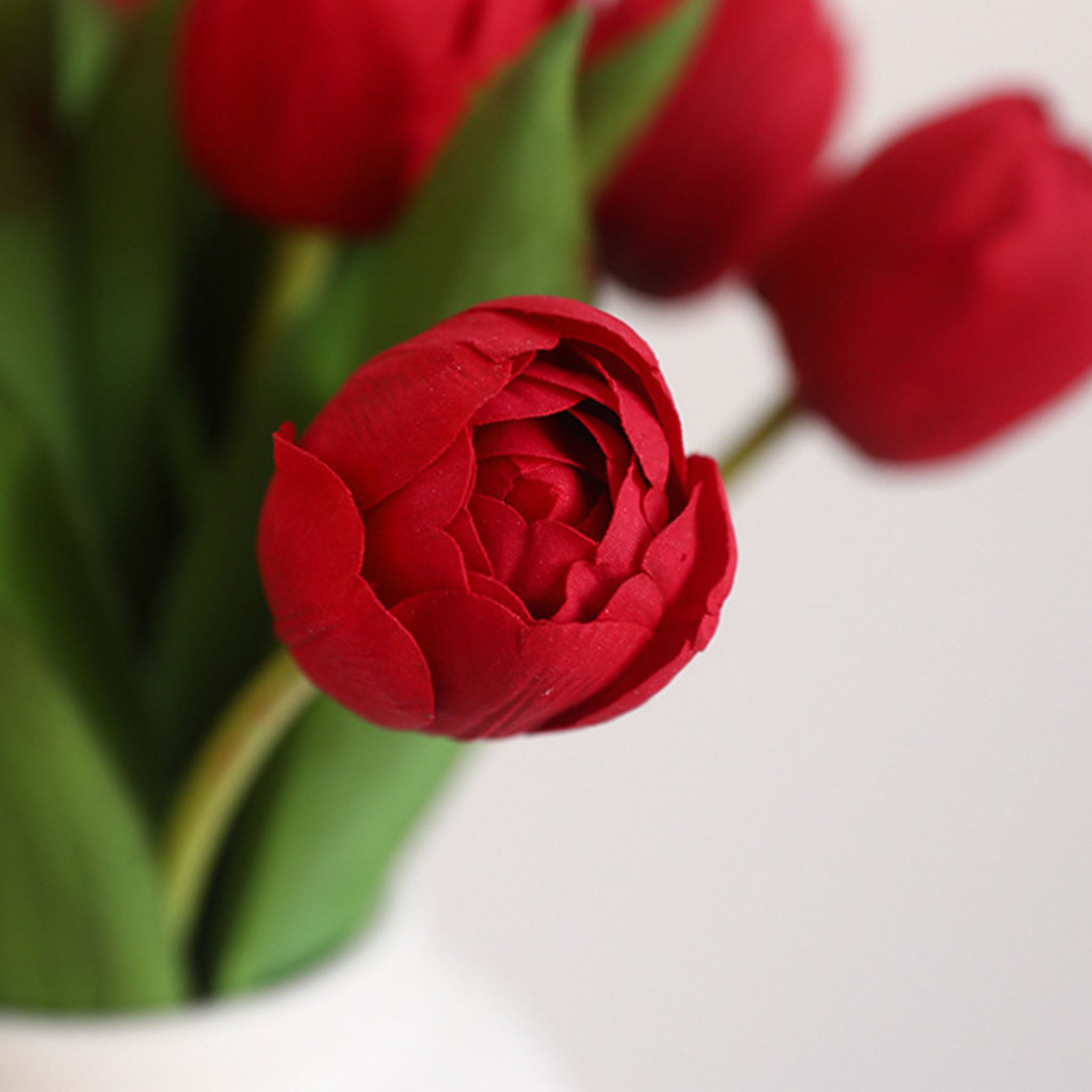 Real Touch Silk Tulips Bouquet Wedding Flowers