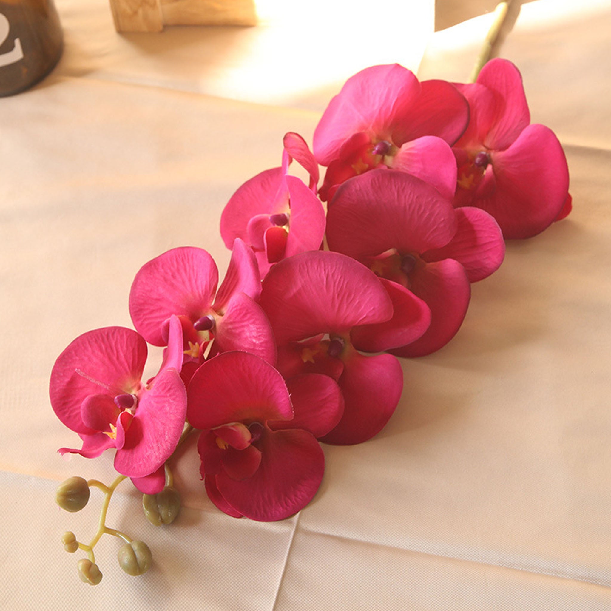 Artificial Orchid Flowers Realistic Phalaenopsis