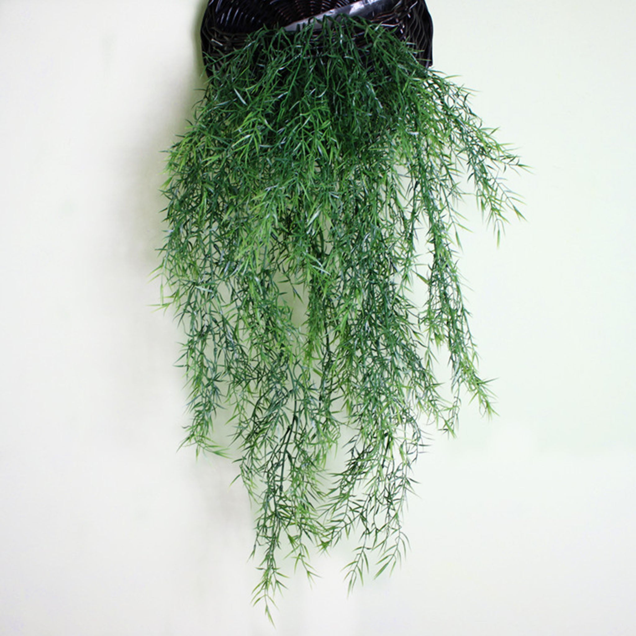 Fake Outdoor Wall Hangings Plants Plastic Sprengeri Grass 2 Bushes