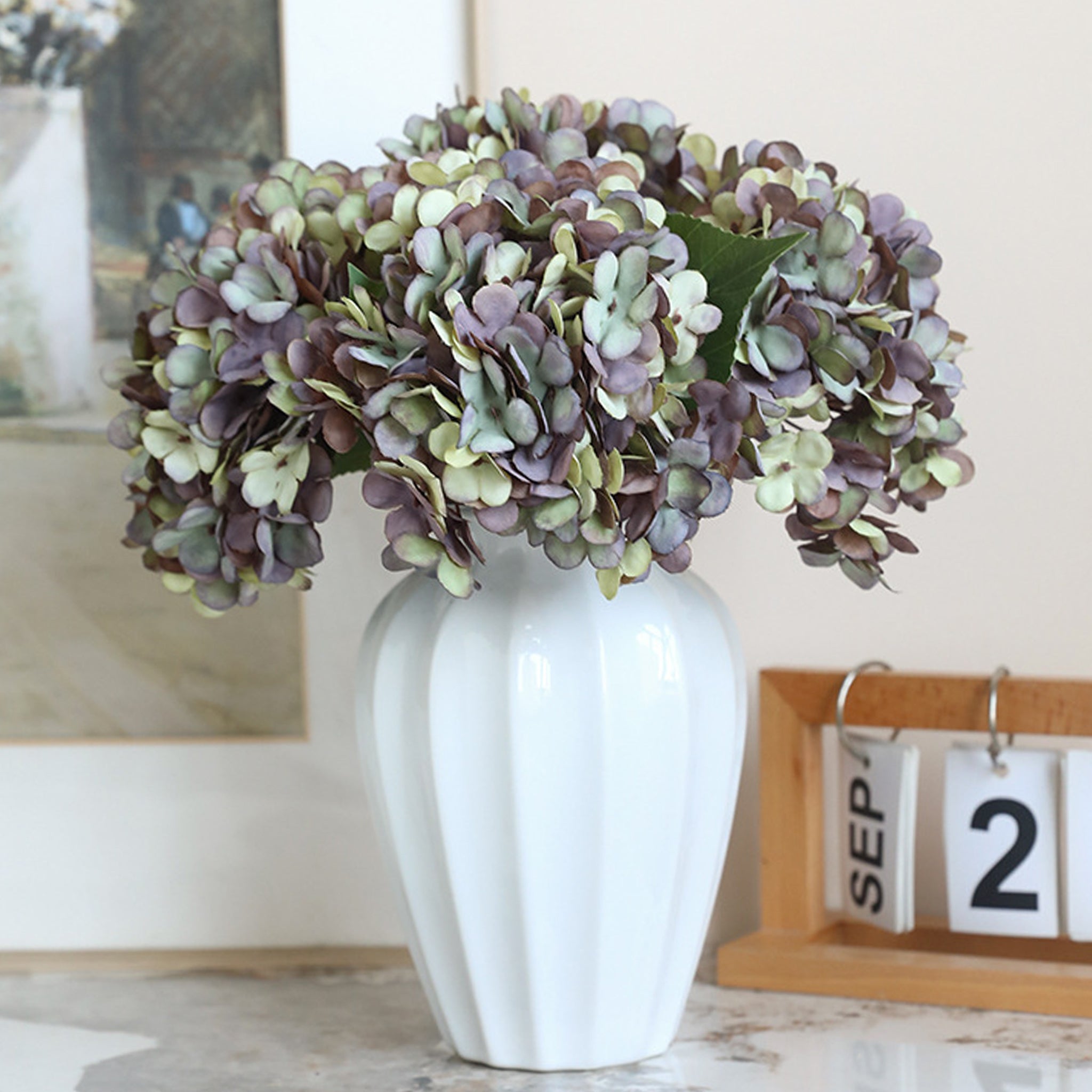 Realistic Painting Like Fake Hydrangea Flowers