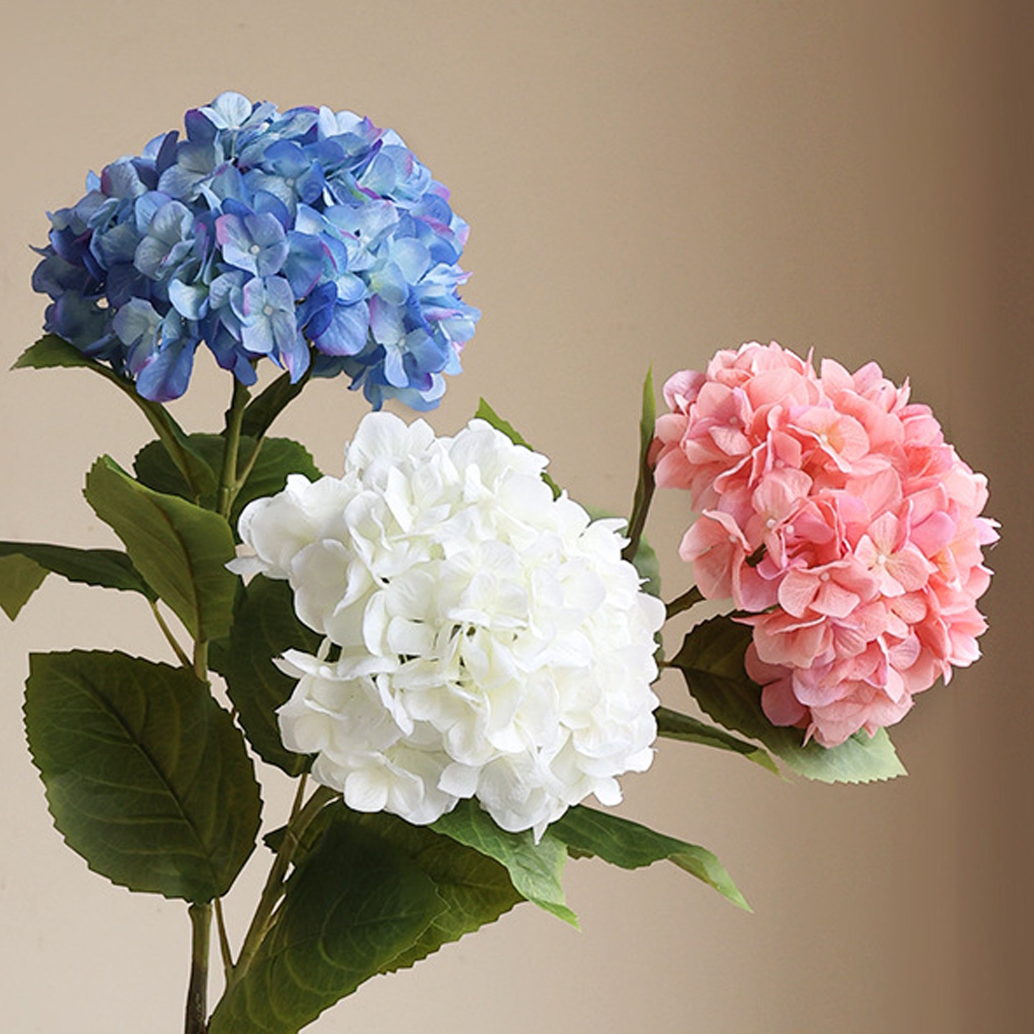 Giant Artificial Hydrangea Flowers Long Stem
