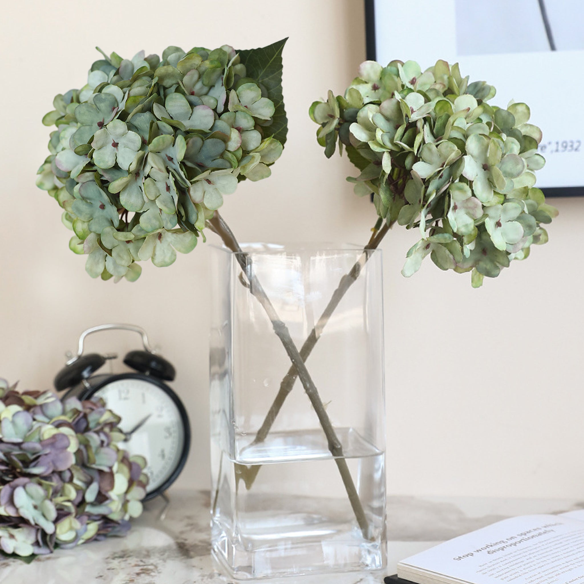 Realistic Painting Like Fake Hydrangea Flowers