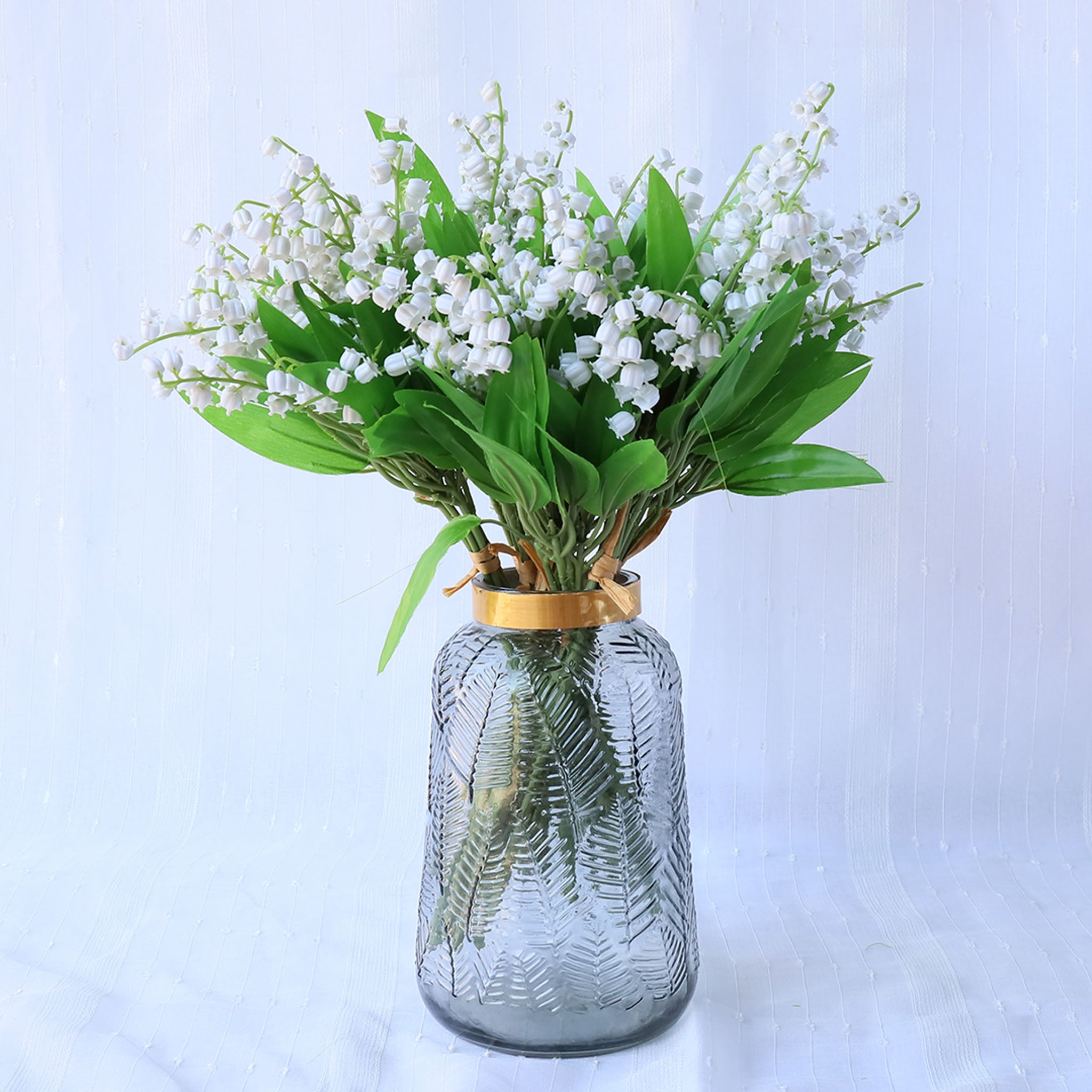 Fake Flowers Realistic White Lily of the valley