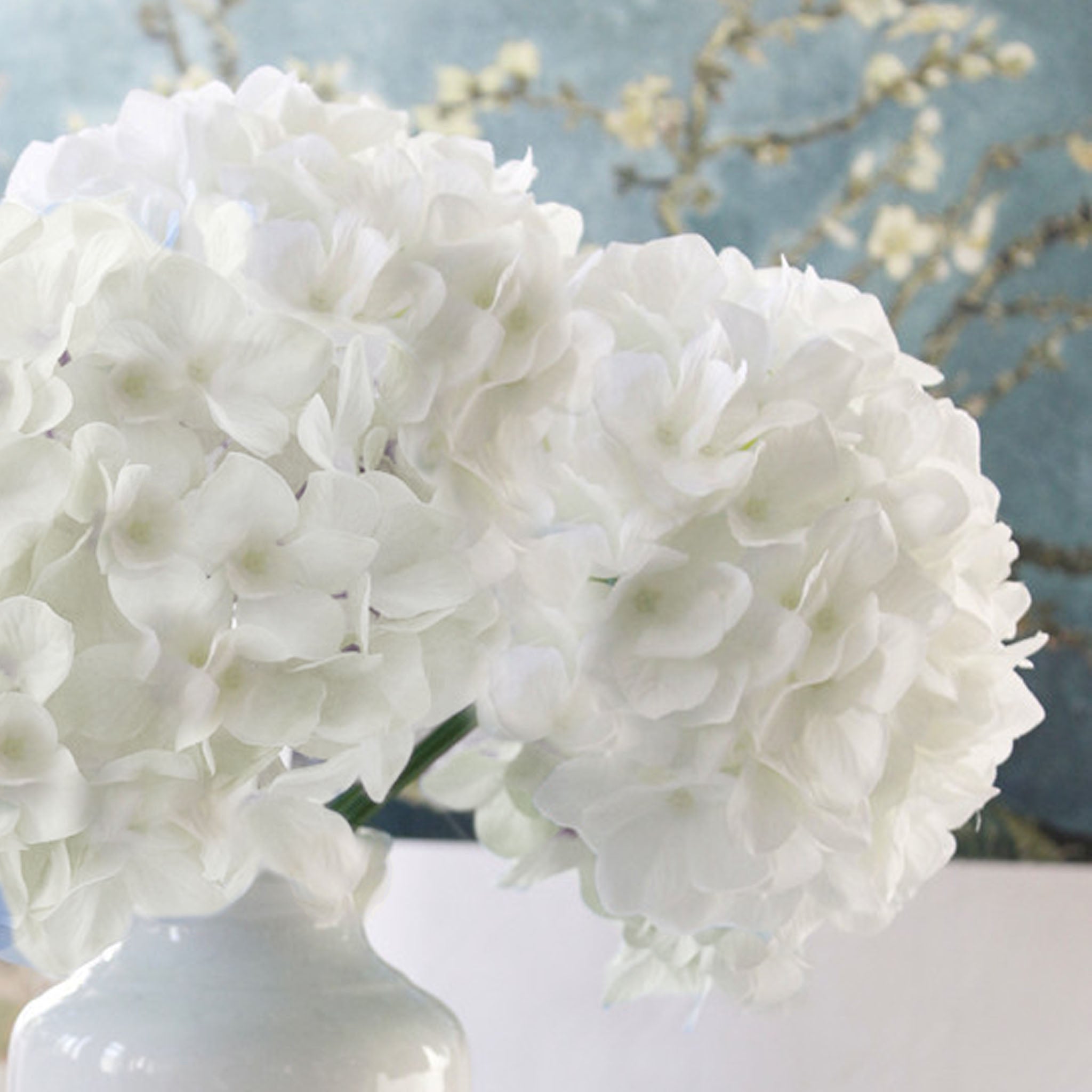 Large Head Hydrangea Simulation Fake Flowers for Home Party Wedding Decoration