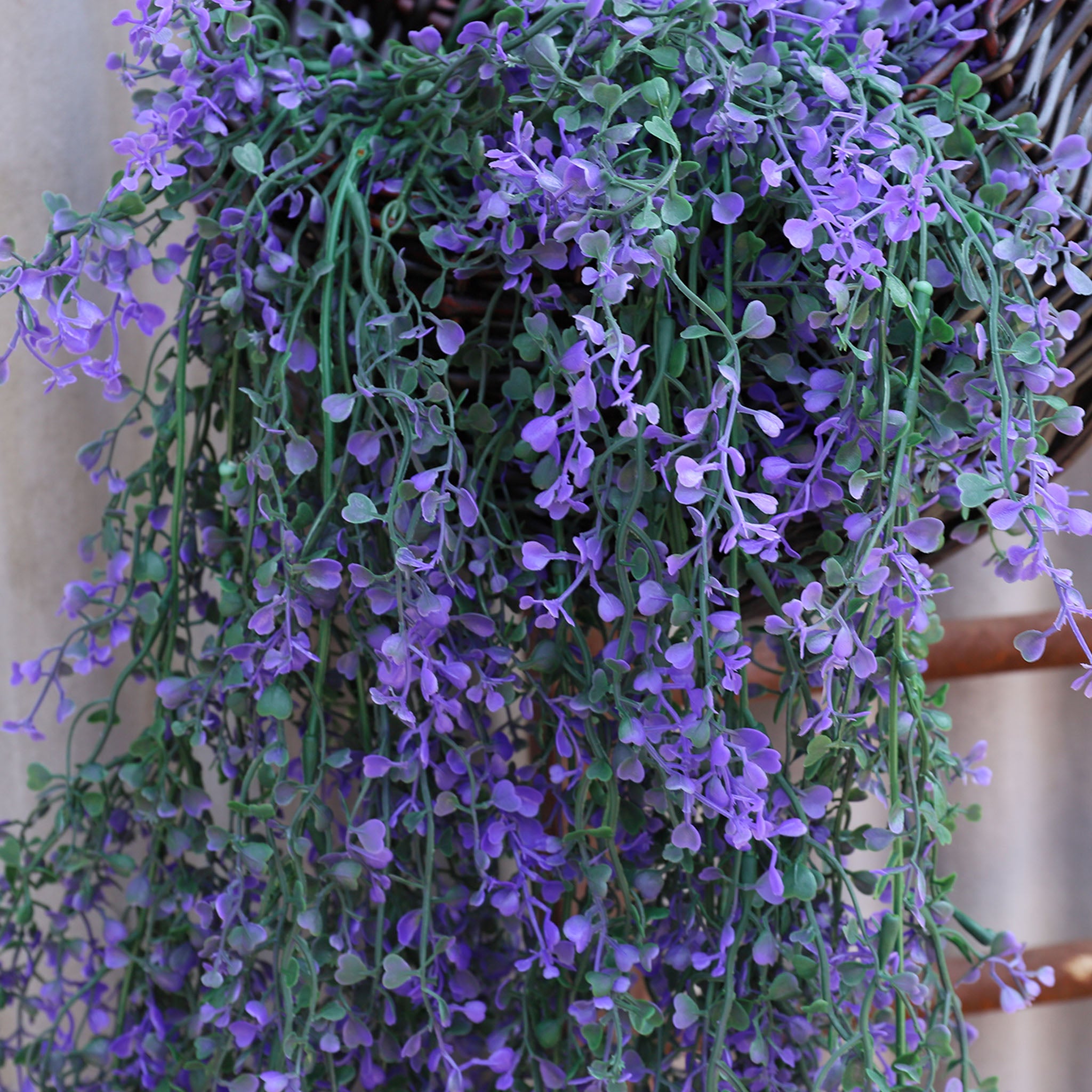 Plastic Hanging Plant Leaf Vines for Outdoor