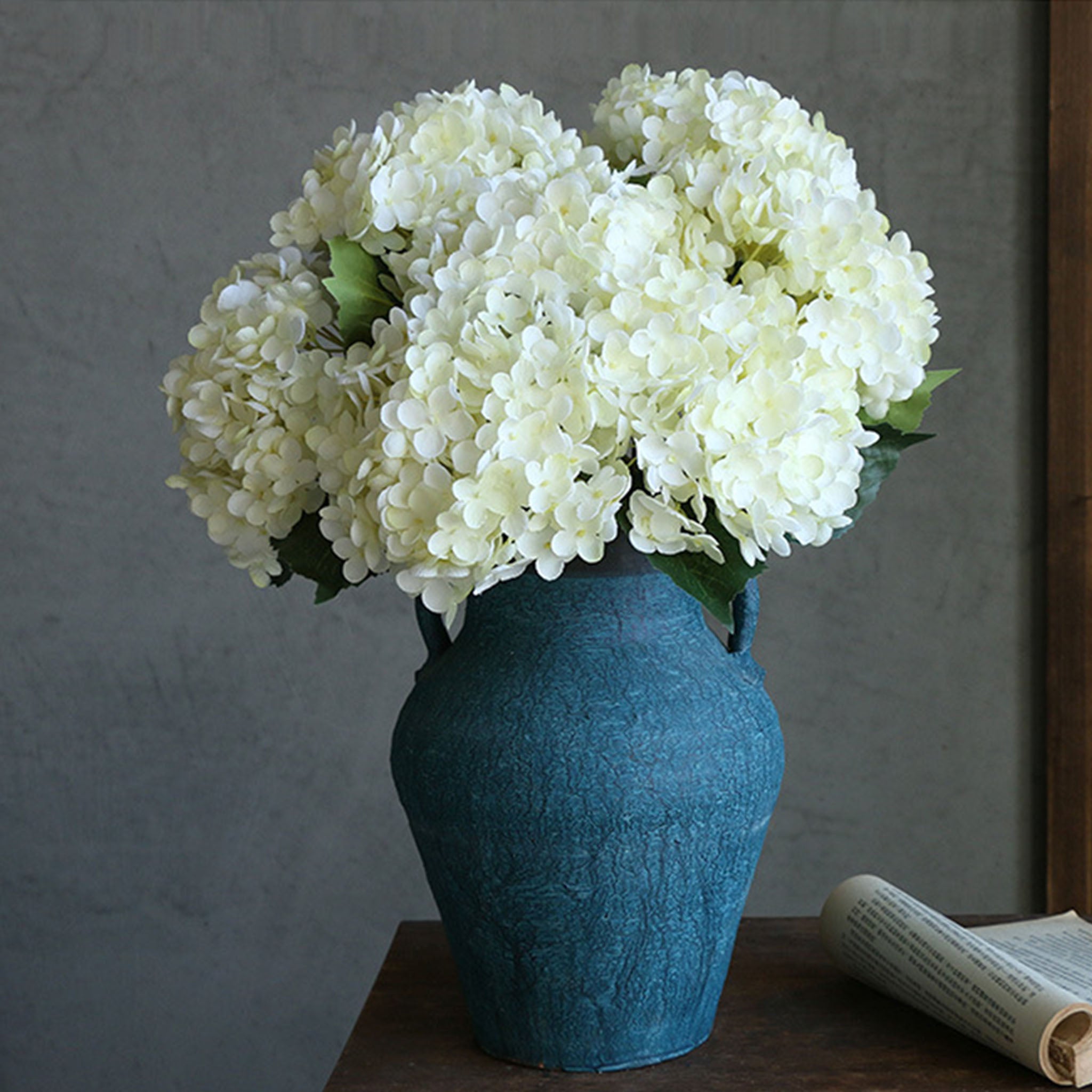Faux Hydrangea Flowers Silk Hydrangea Bushes