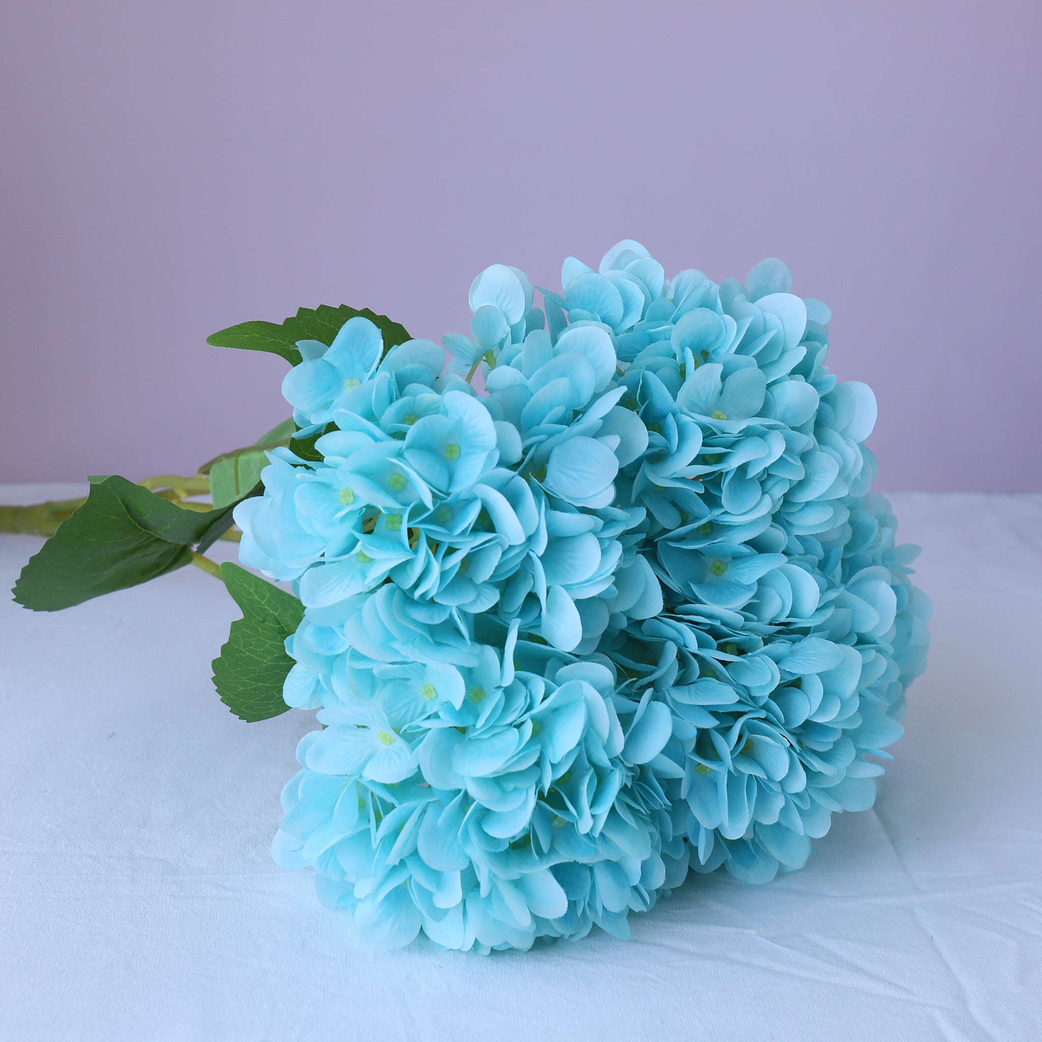 Pool Blue Artificial Hydrangea Bush 21 inch Tall