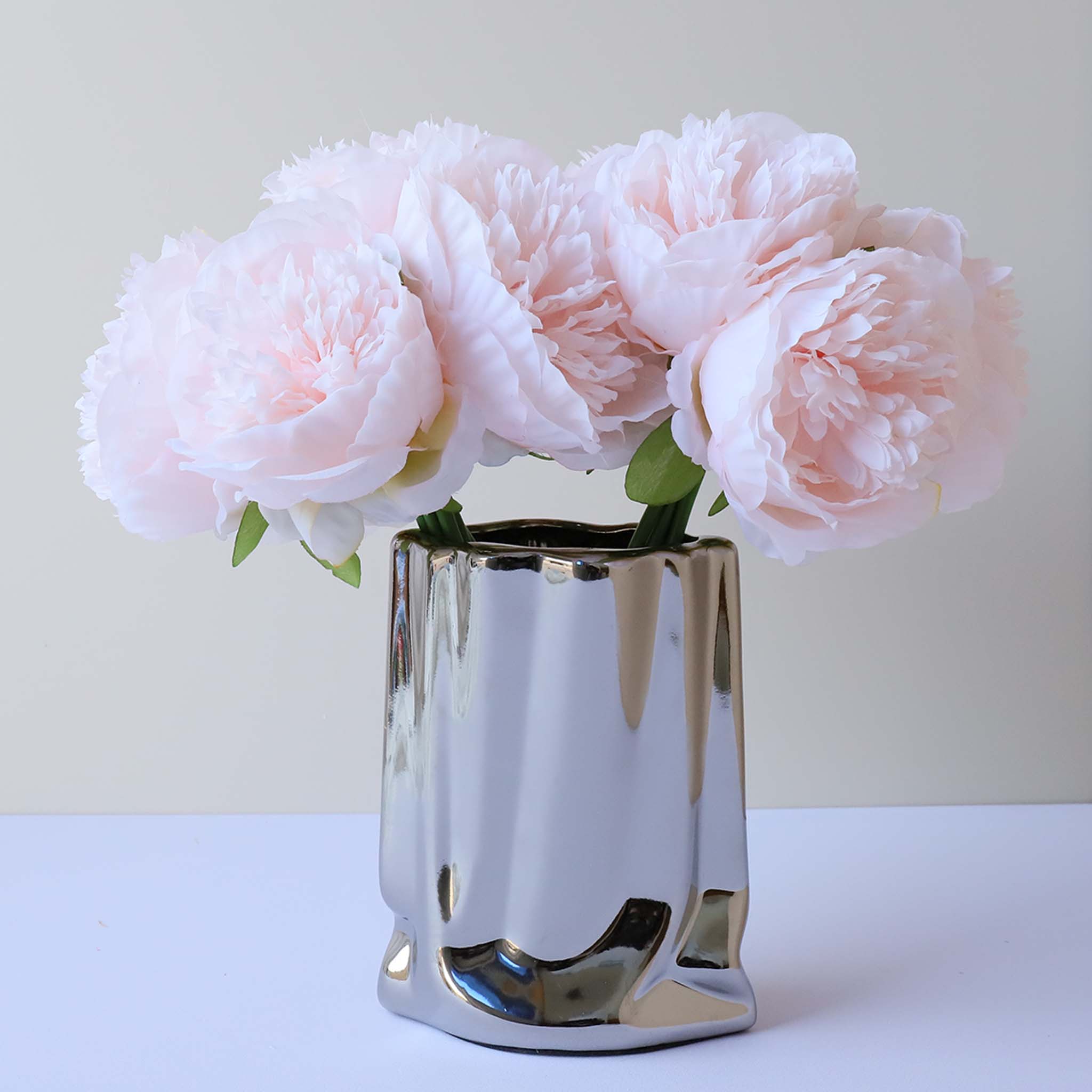 Silk Peony Bouquet Wedding Decoration Fake Flower Arrangement