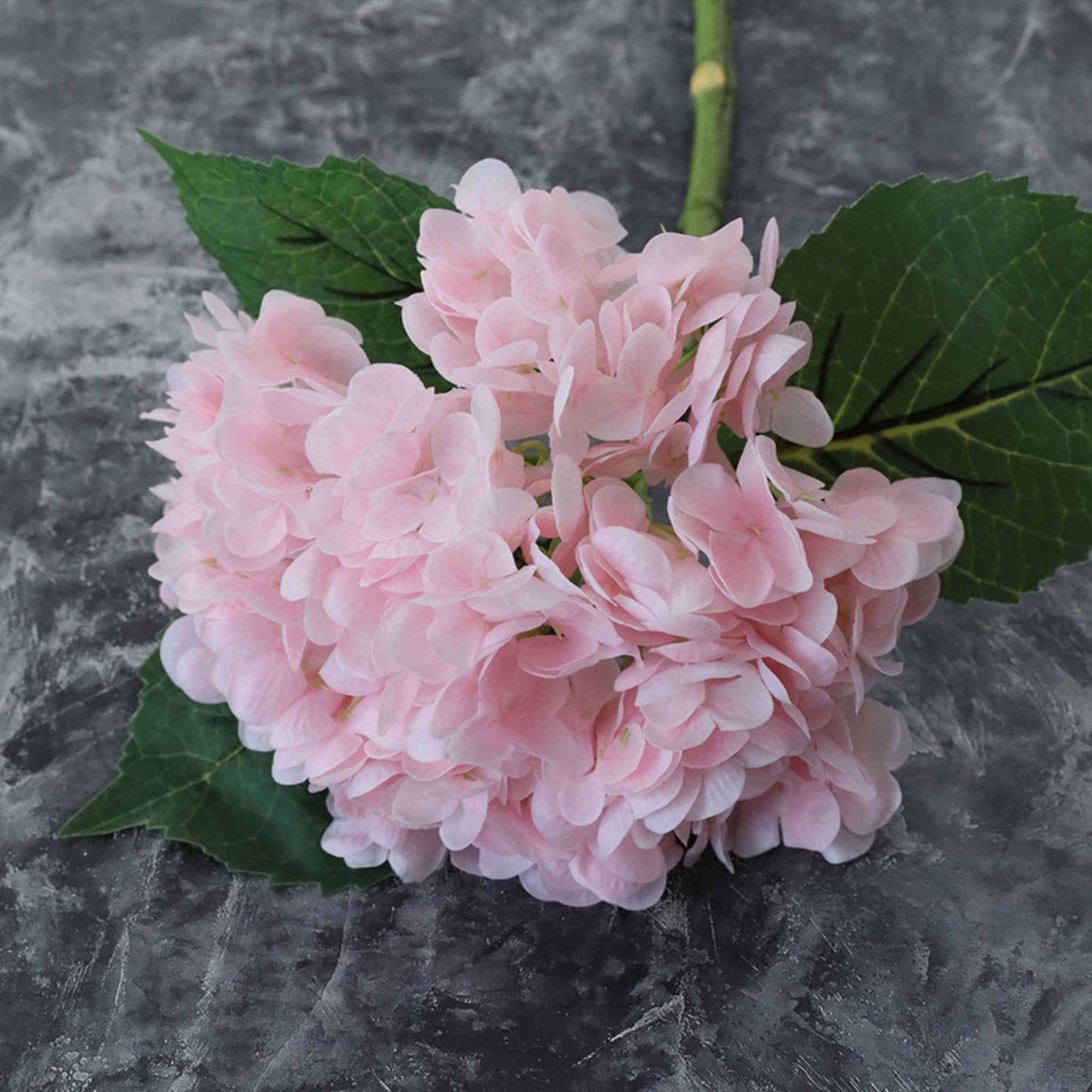 Pastel Light Pink Hydrangea Real Touch Hydrangea