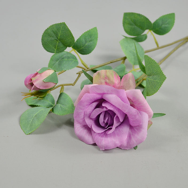Realistic Spray Roses Artificial Flowers 26"