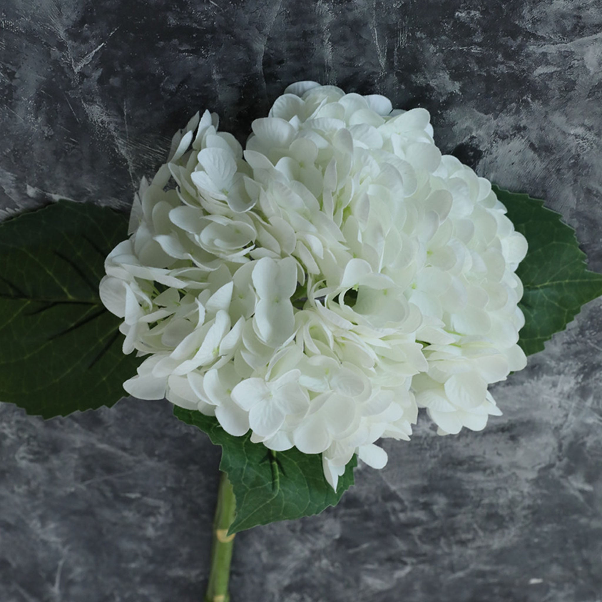 White Hydrangea Fake Flowers for Centerpieces