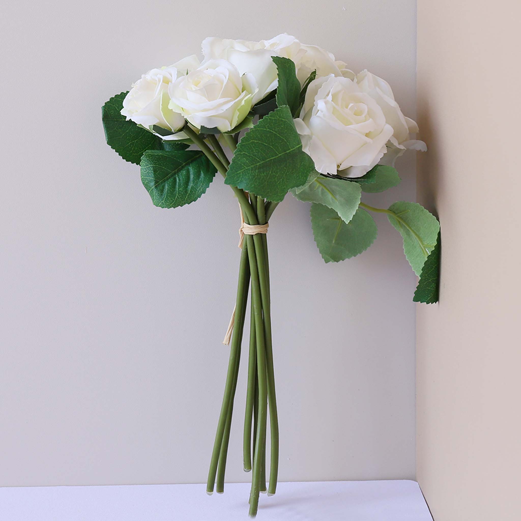 Fall Wedding Flowers Silk Rose Bouquet Vintage Colors For diy Crafts Gray Blue Bouquet