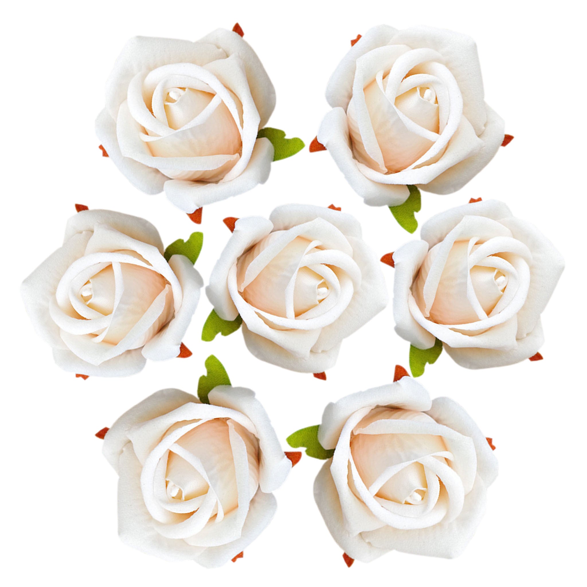 Artificial Flowers Silk Rosebud Flower Heads