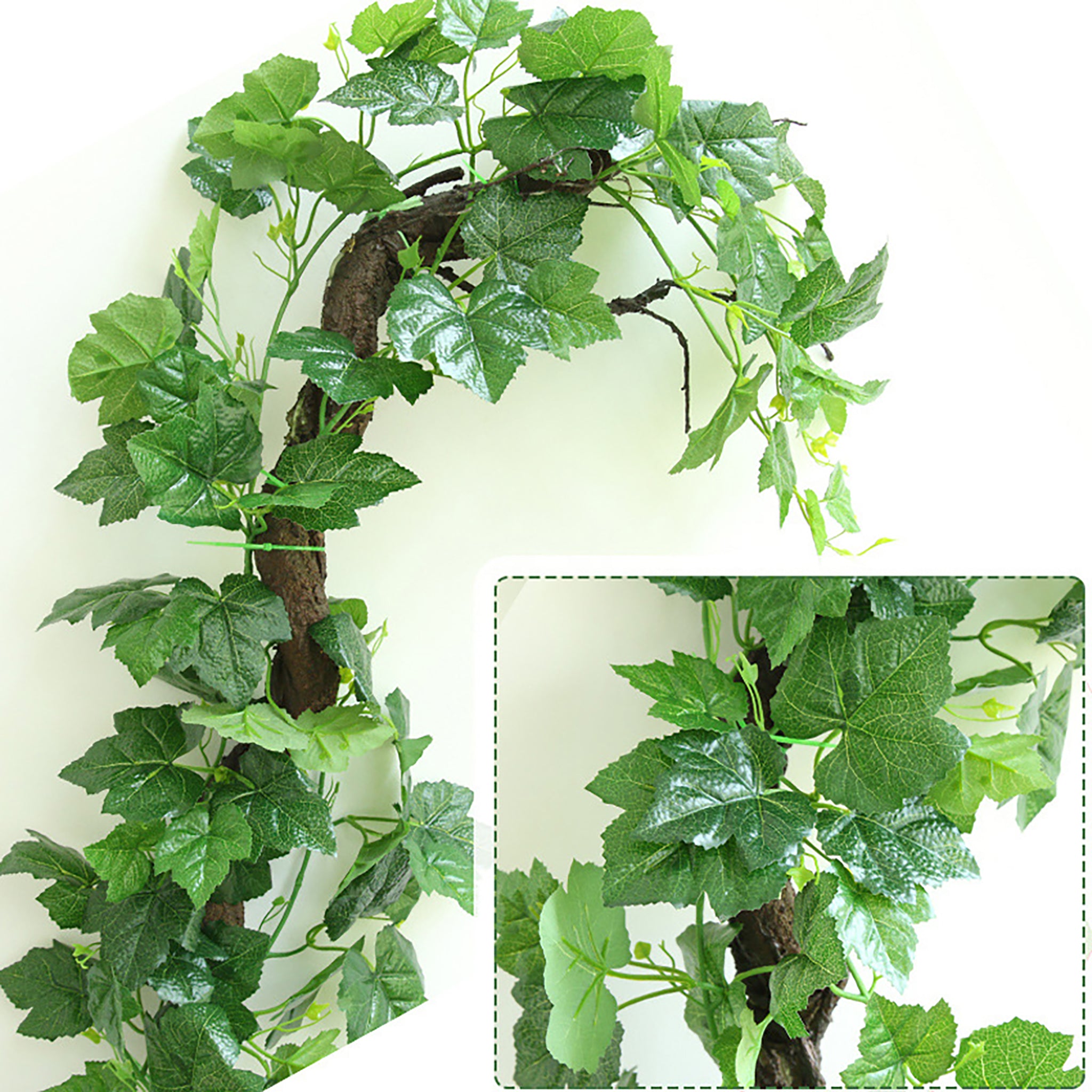 Artificial Hanging Plants Leaf Garland 100"