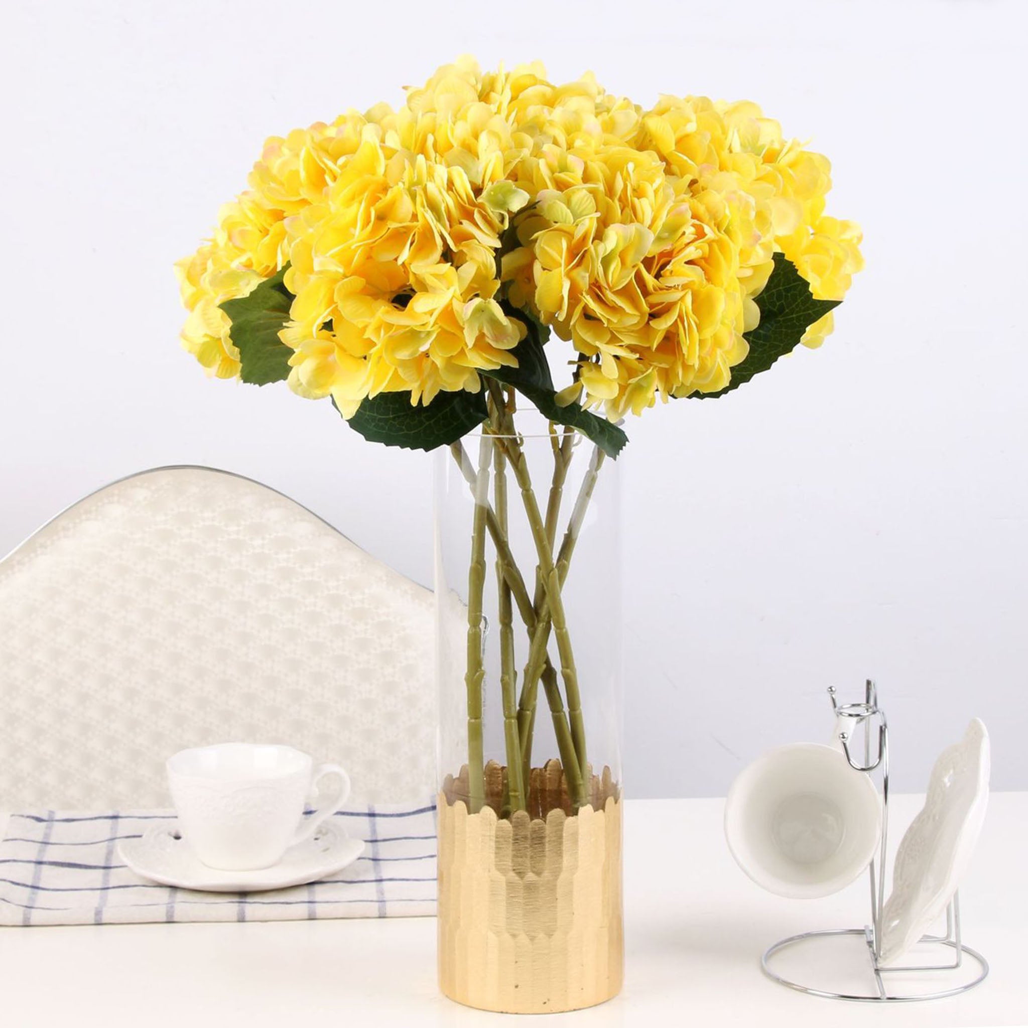 Artificial Hydrangea Bush for Flower Arrangement