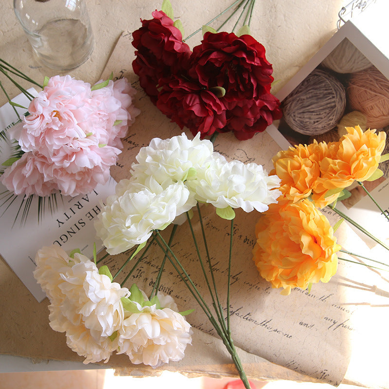 Fake Peony Flowers Artificial Wedding Floral Arrangement