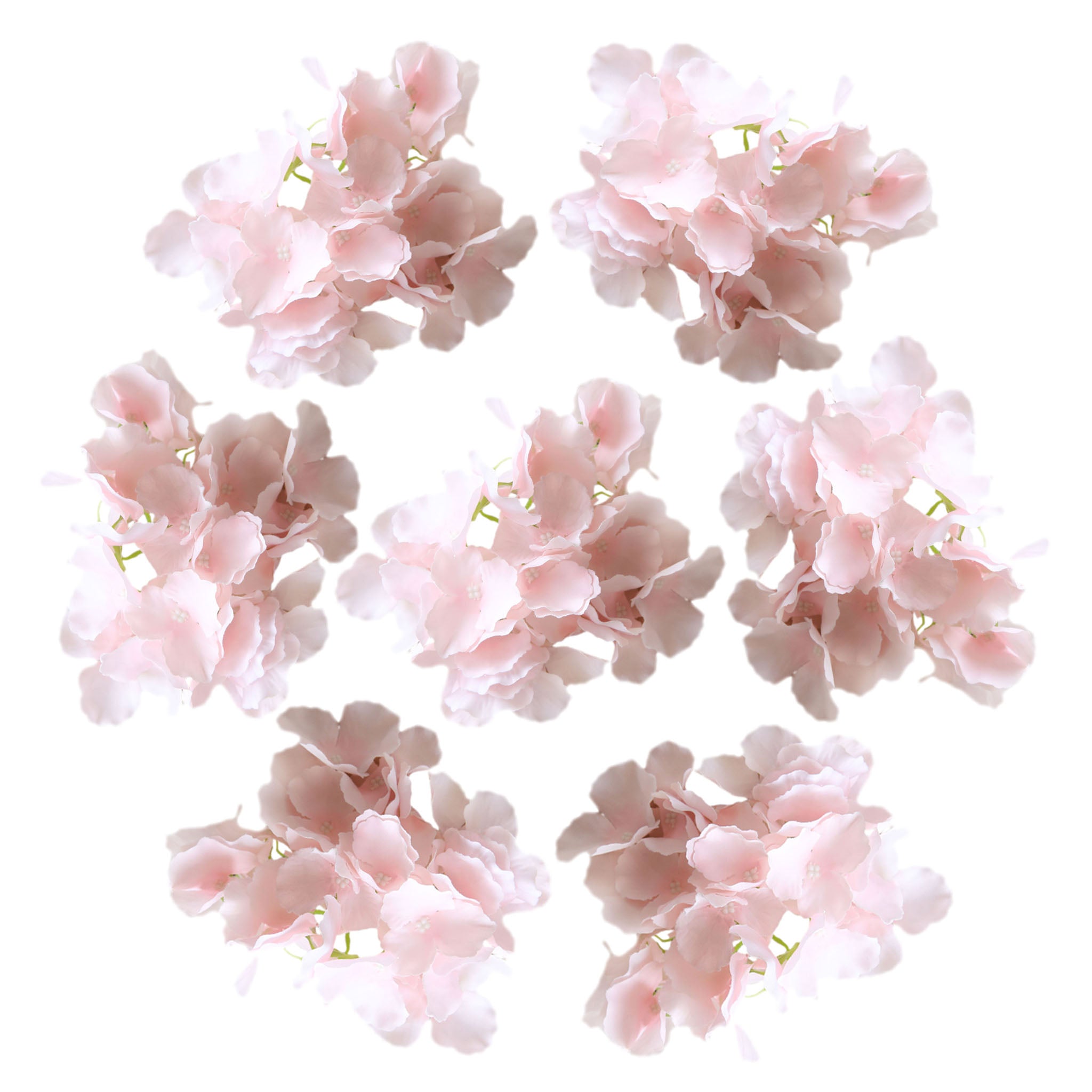 Artificial Silk Hydrange Flower Heads 7 inch