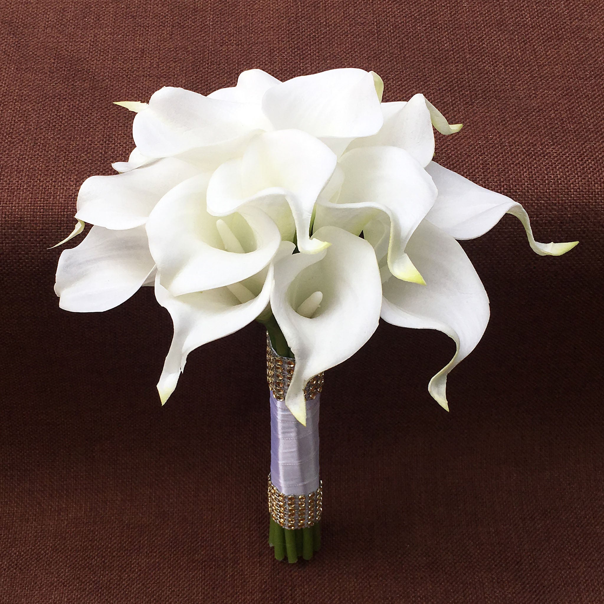 White Flower Bridal Bouquet Fake Calla Lily Bouquets