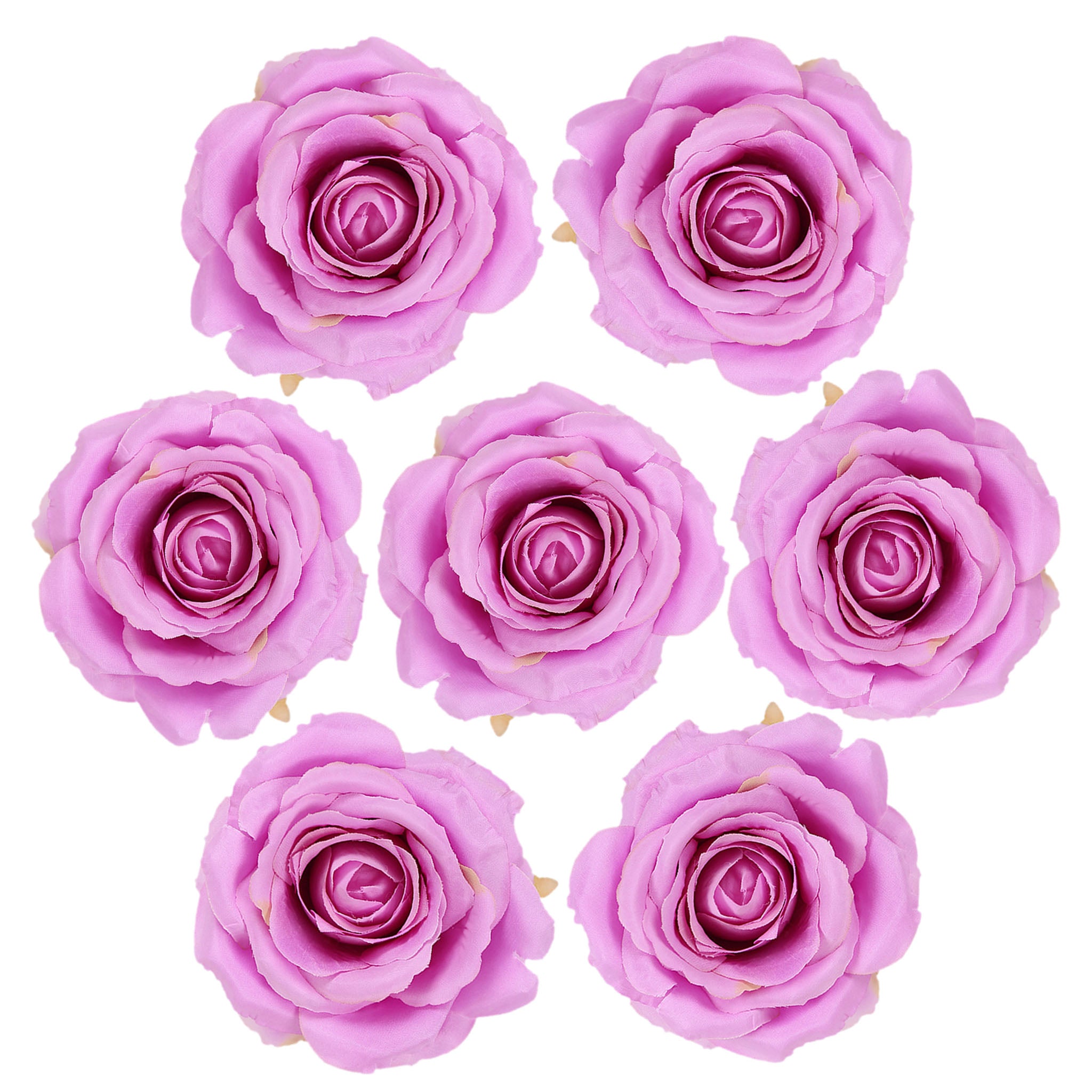 Bulk Big Silk Rose Flower Heads 4.3 inch