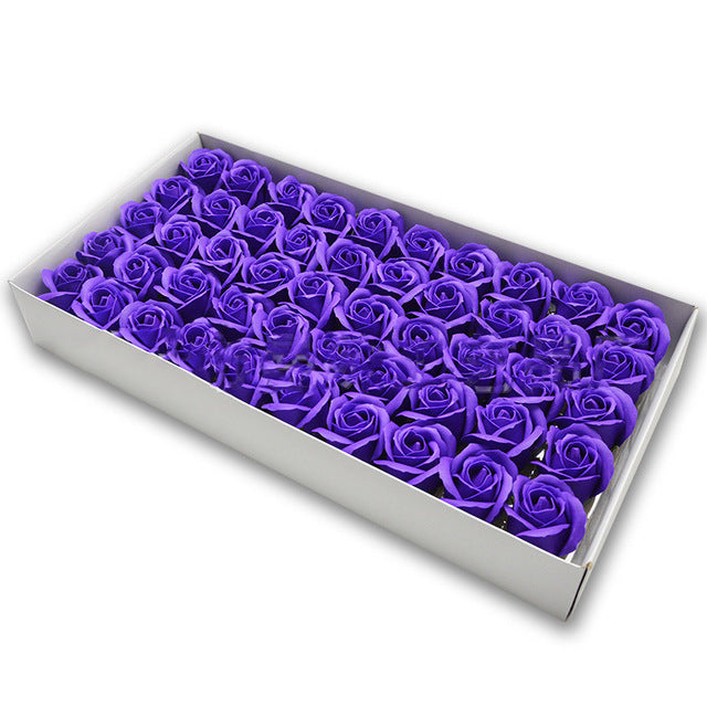 Soap Rose Heads for DIY Wedding Banquet Guest Gift