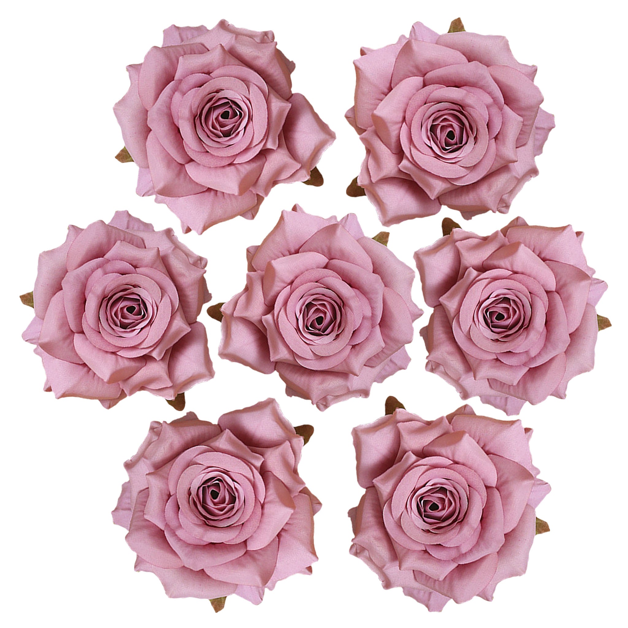 Fake Rose Heads 2.7 inch Flowers in Bulk