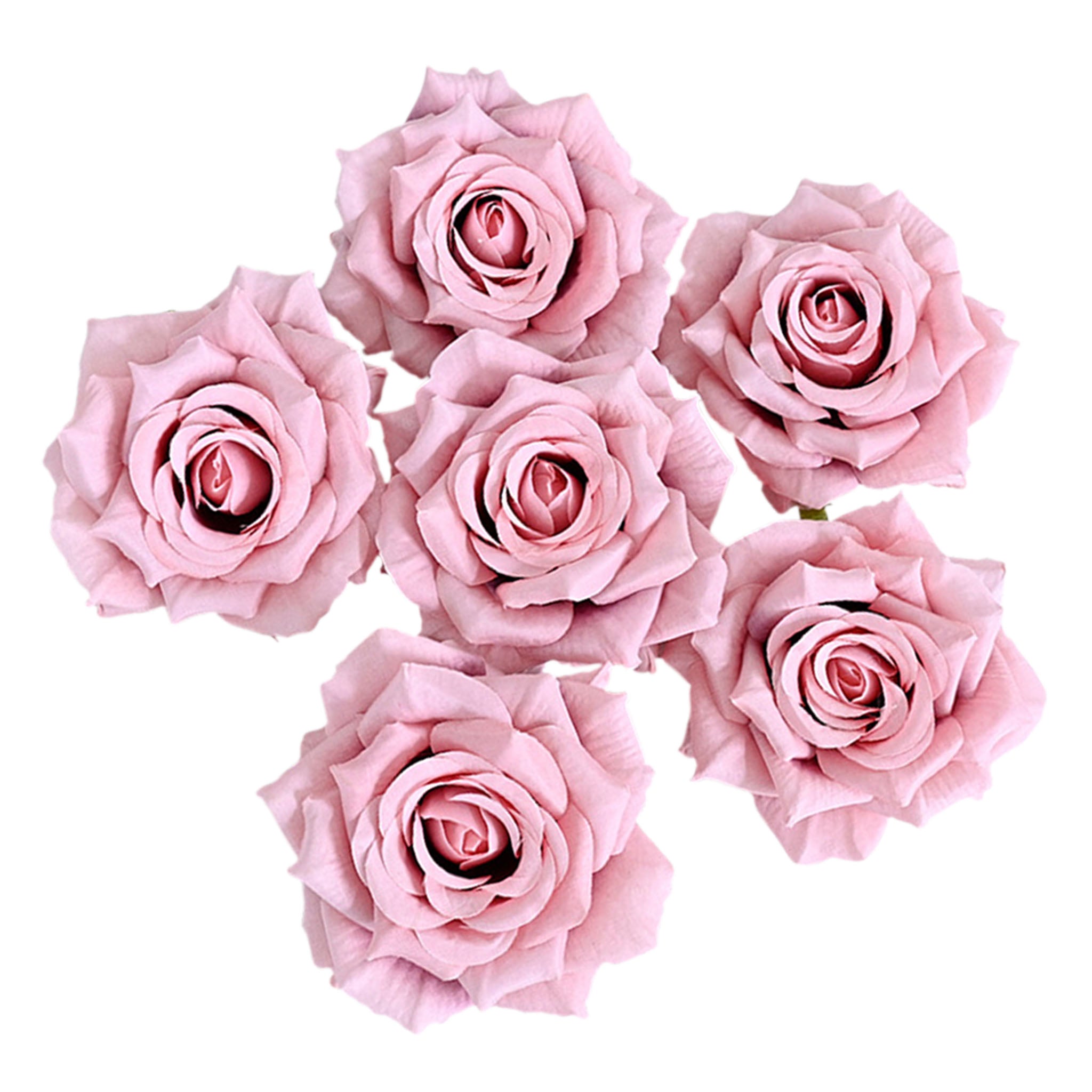 Wholesale Silk Flat Roses Artificial Flowers Crafts
