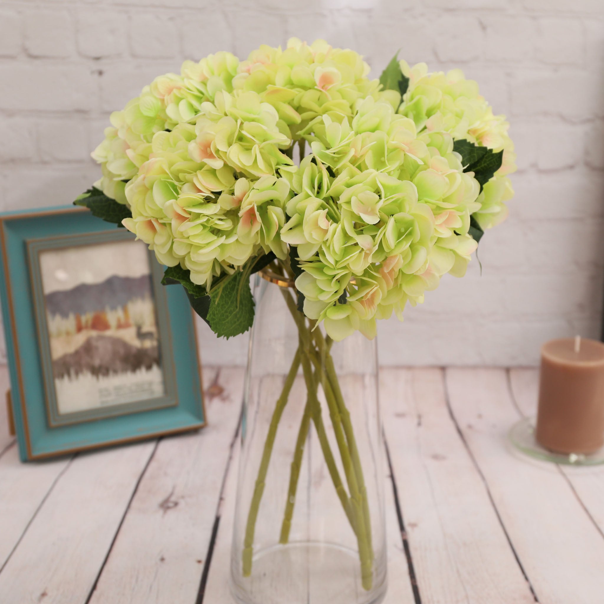 Faux Hydrangea Flowers Silk Flower Arrangements