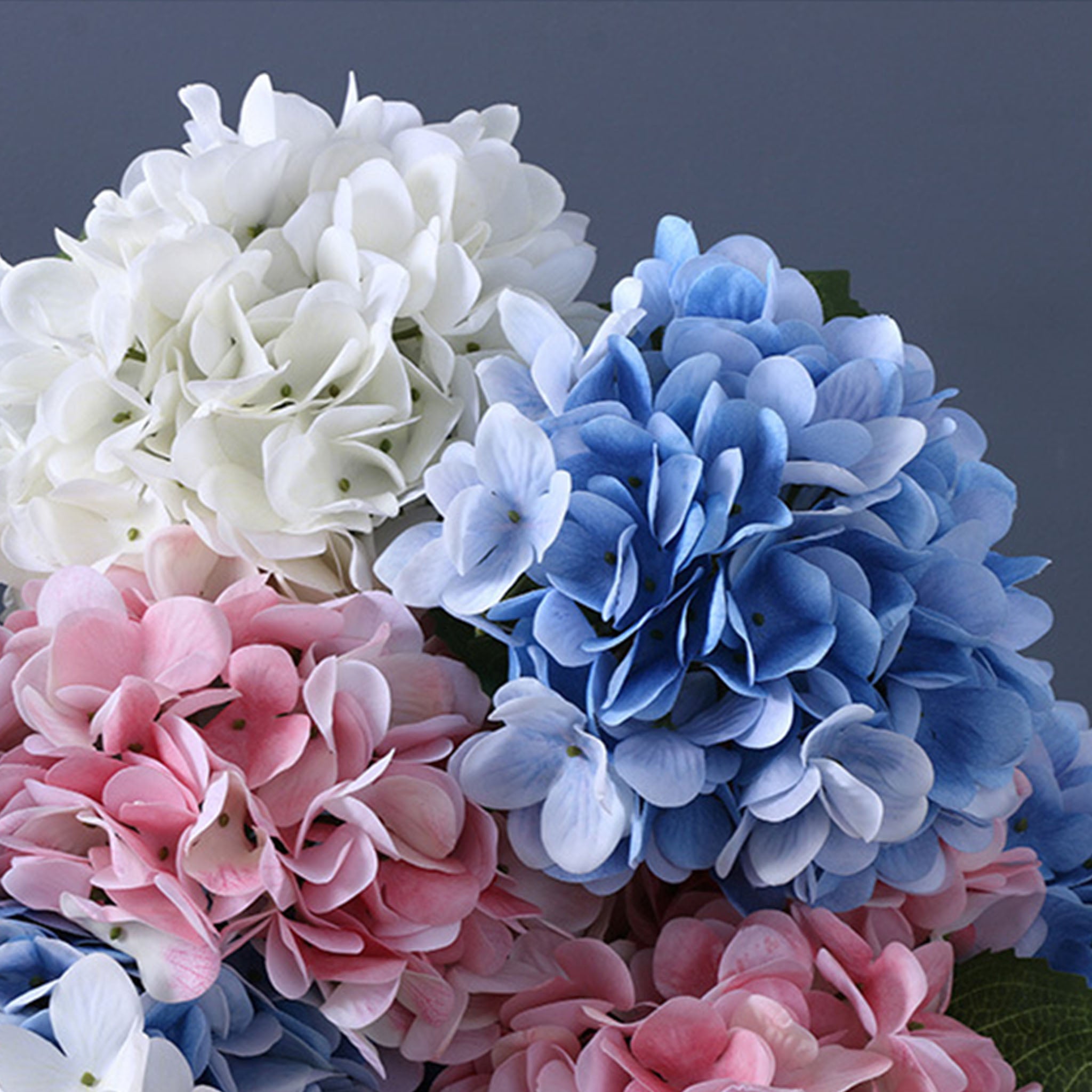 Artificial Hydrangeas Real Touch Hydrangea Flowers