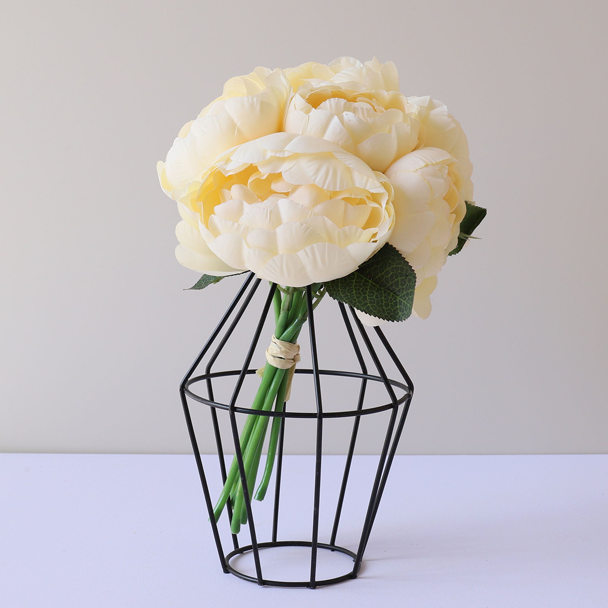 Faux Silk Peony Bouquet Artificial Flower Arrangement Wedding Centerpieces Decor