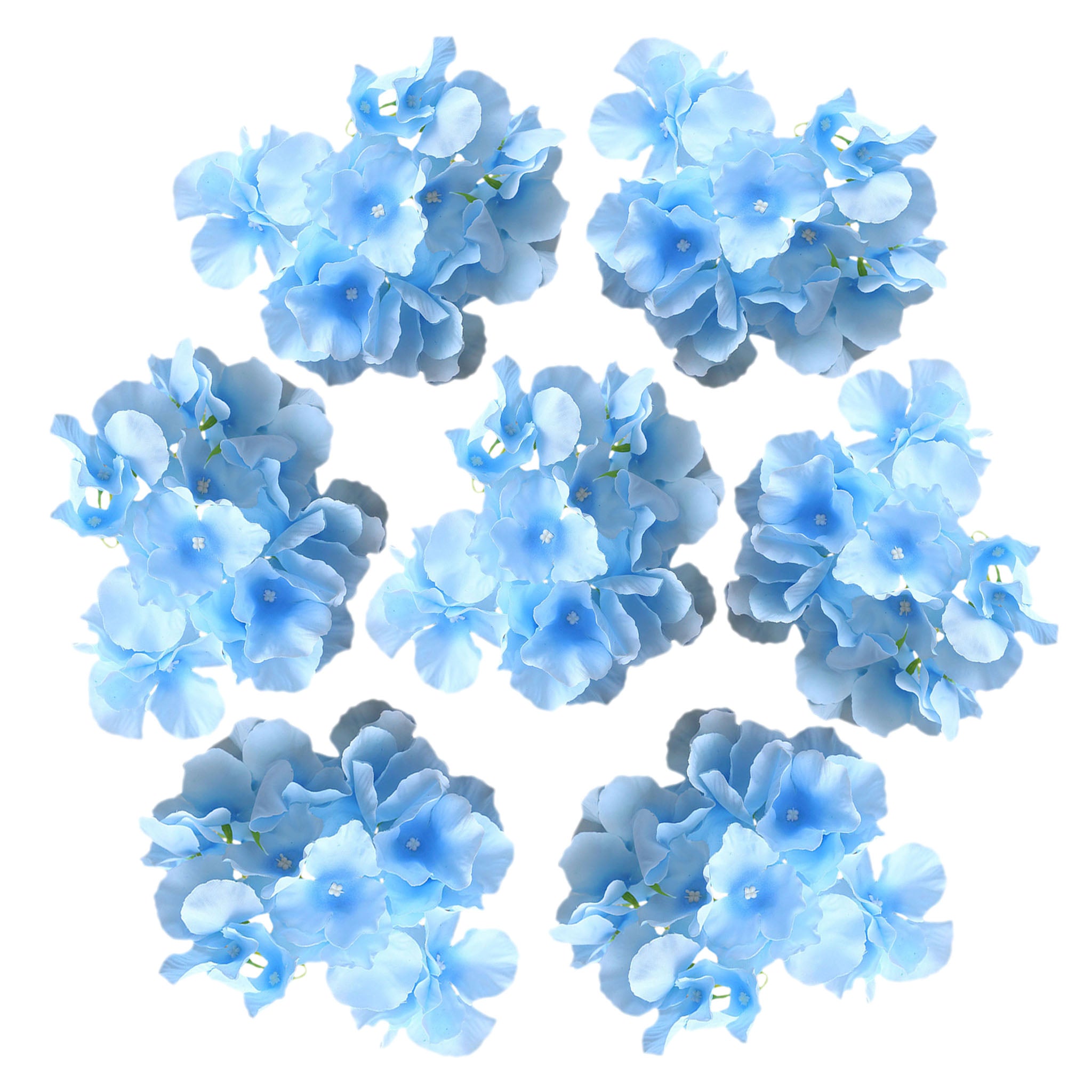 Artificial Silk Hydrange Flower Heads 7 inch
