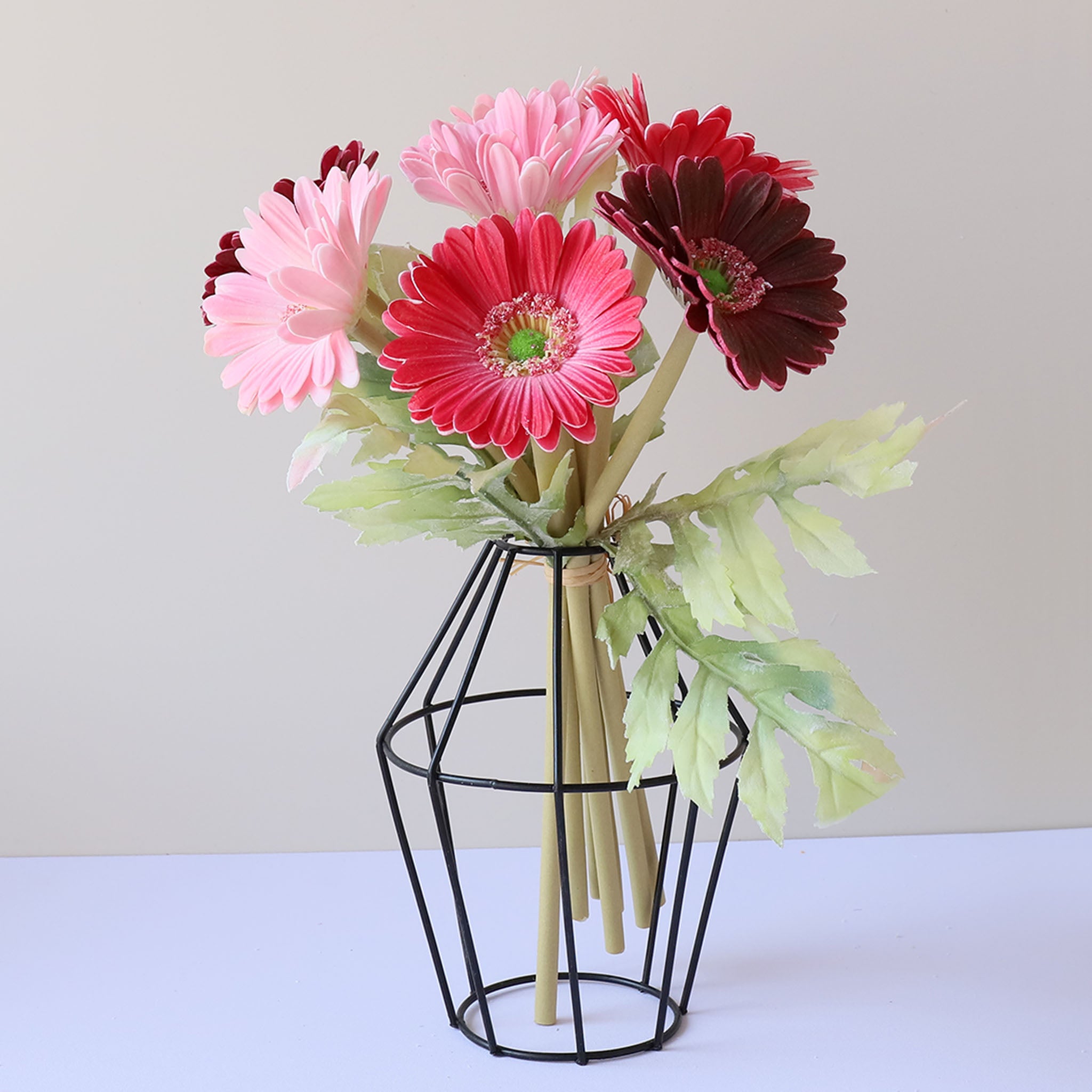 Artificial Gerbera Daisy Bouquet Real Touch Flowers for Wedding Bouquets