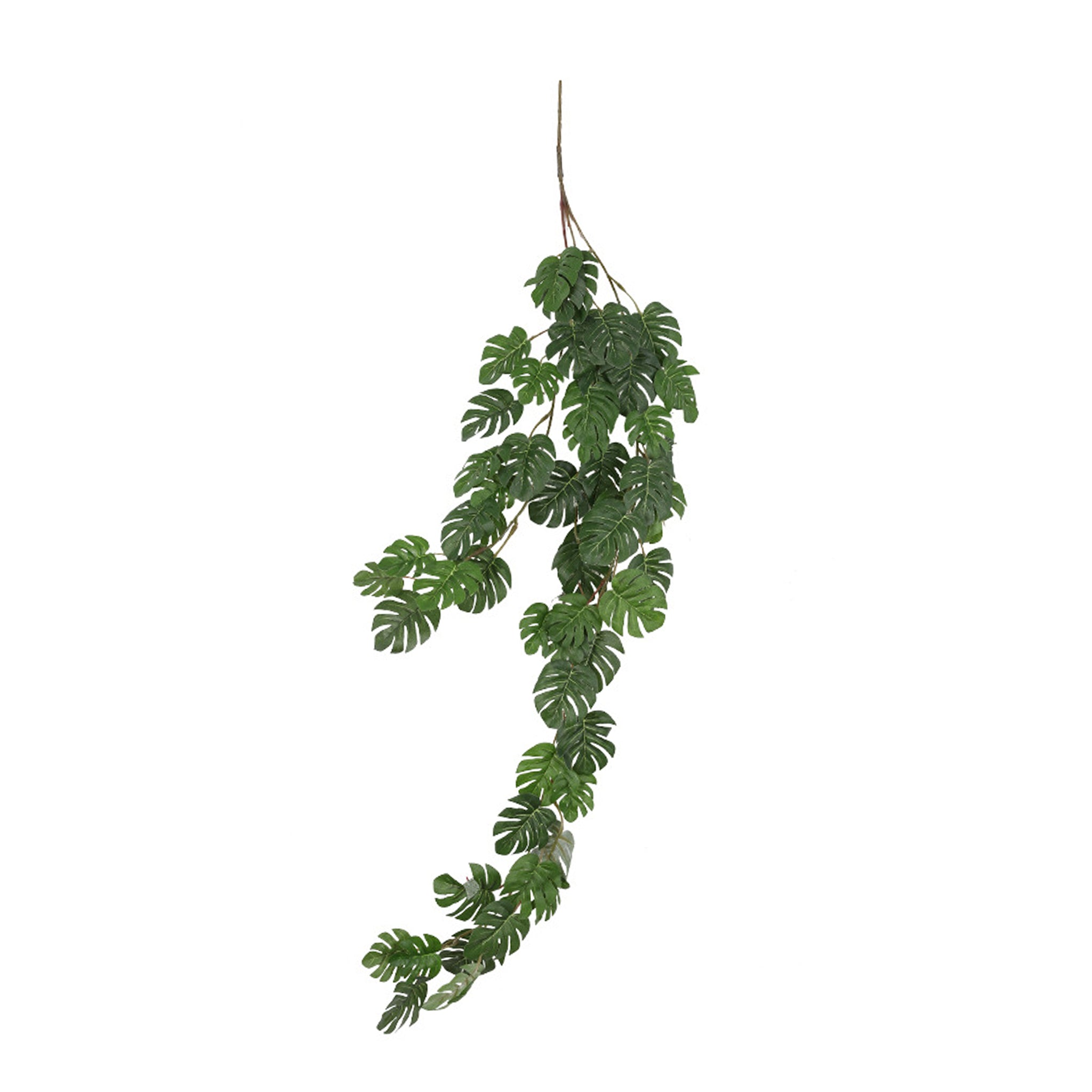 Artificial Hanging Plants Monstera Garland 25"