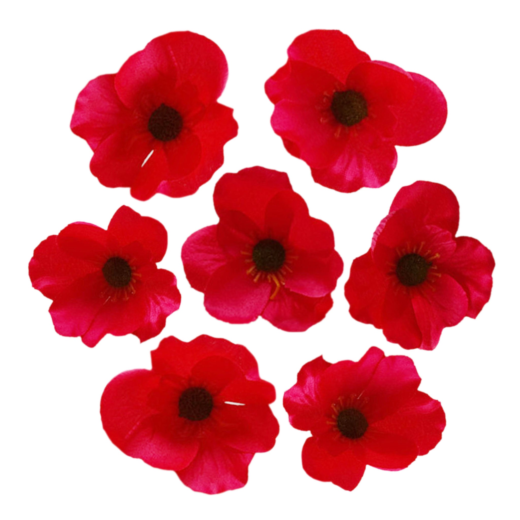 Silk Poppy Flowers Artificial Anemones