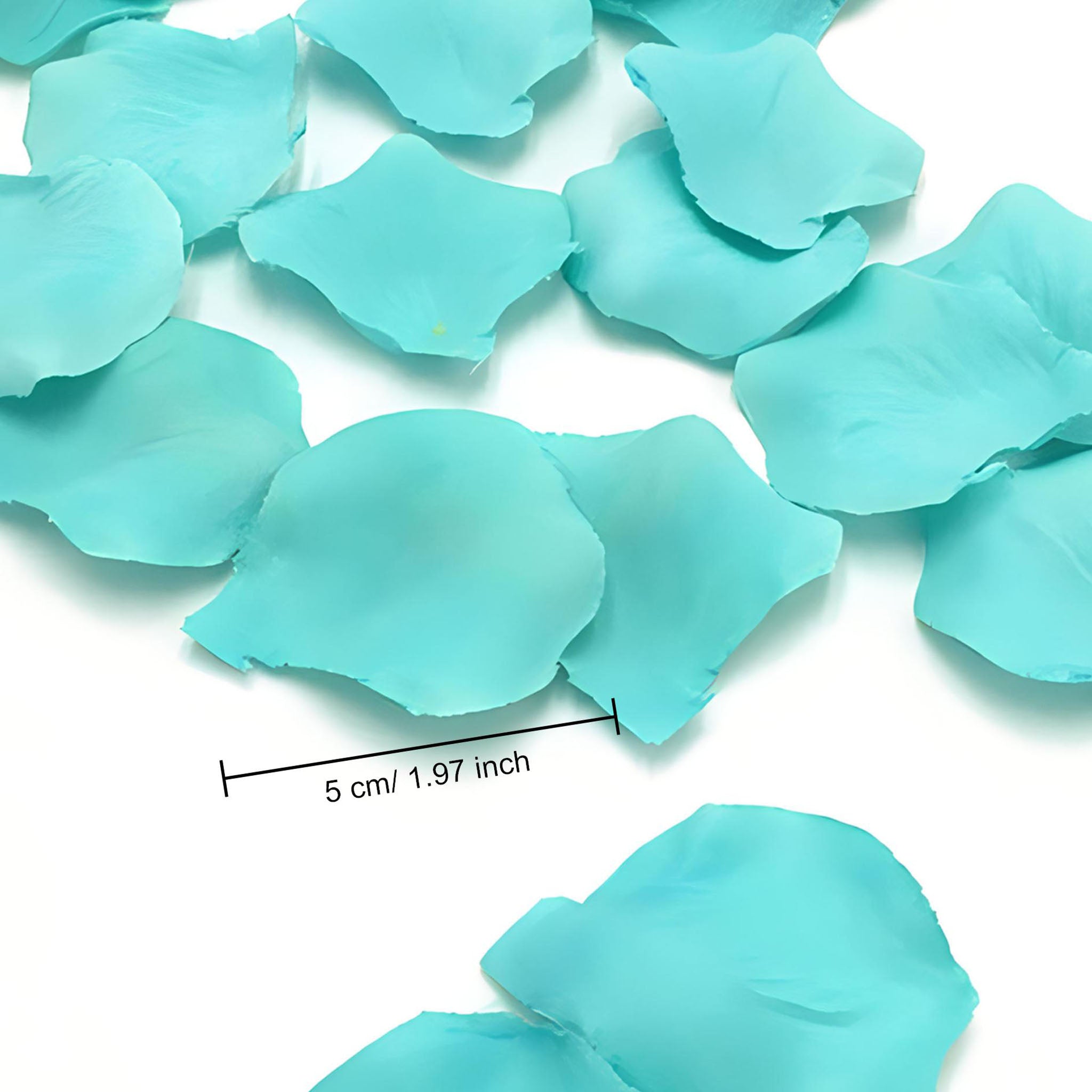 Turquoise Green Flower Petals Fabric Fake Rose Petals 500pcs