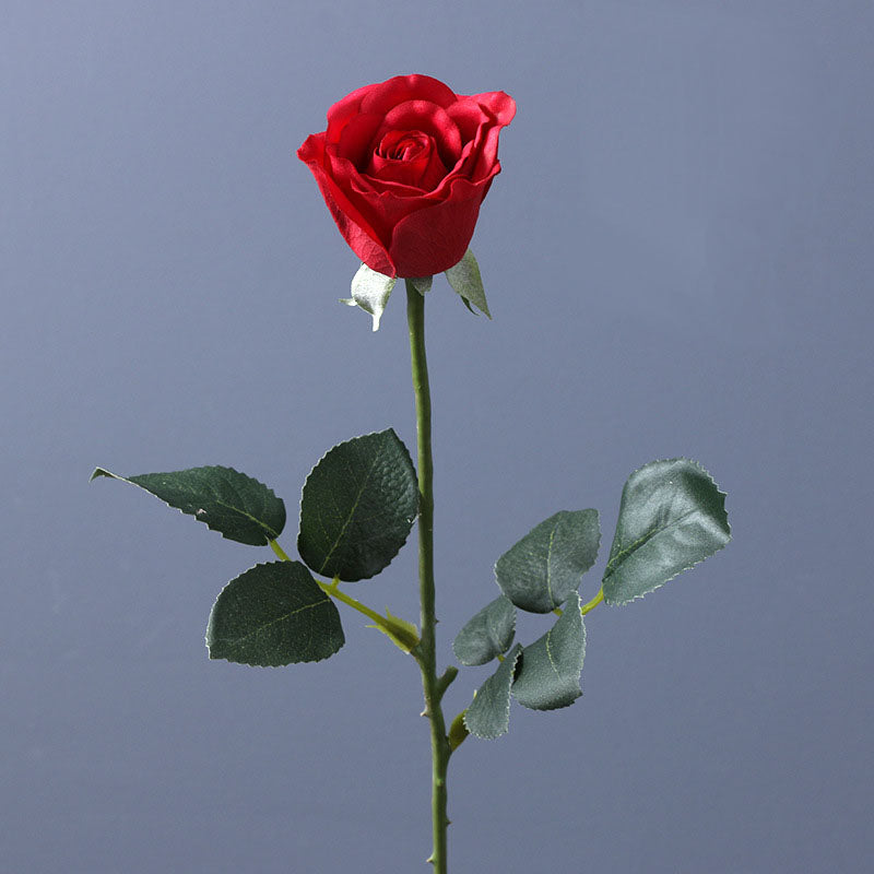 Real Touch Flowers Red Roses Silk Latex Flower
