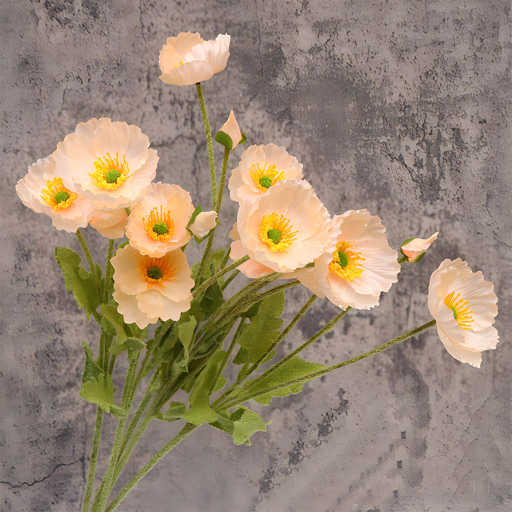 Artificial Poppy Flowers Silk Spray Poppies