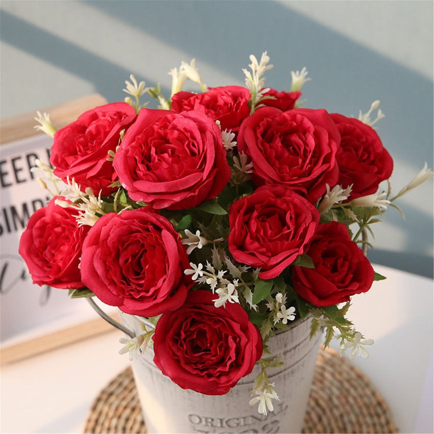 Artificial Rose Flower Spray Roses Wedding Home Decor
