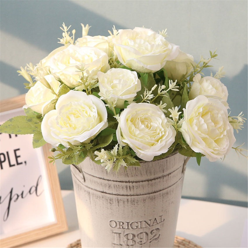Artificial Rose Flower Spray Roses Wedding Home Decor