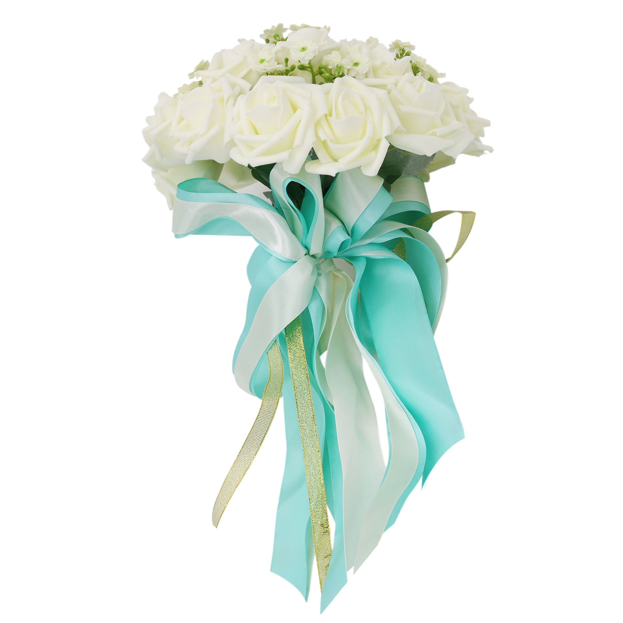 Ivory Roses Artificial Flower Bridesmaid Bouquet