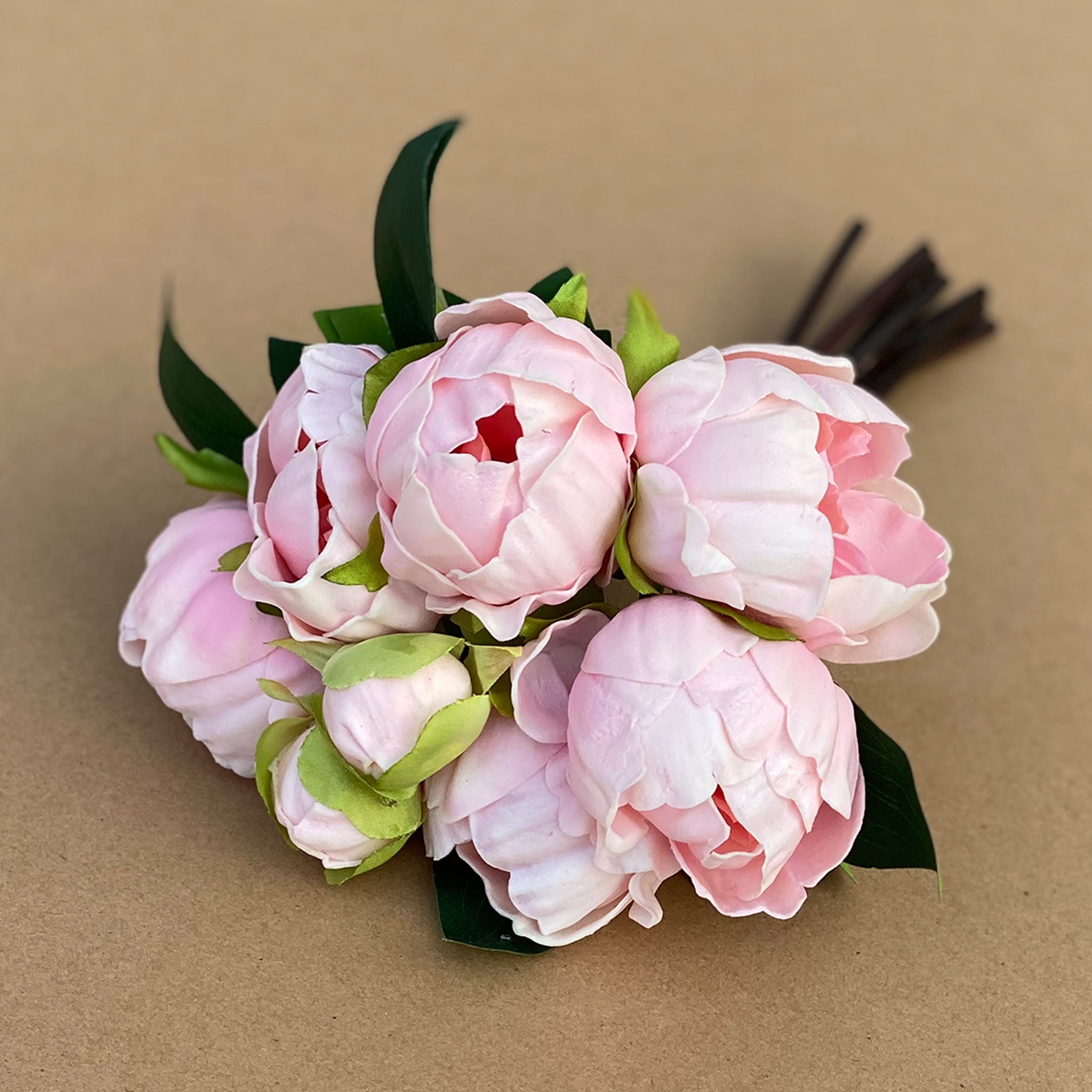 Real Touch Flower White Peony Bouquet for Bridal Flower Table Centerpieces