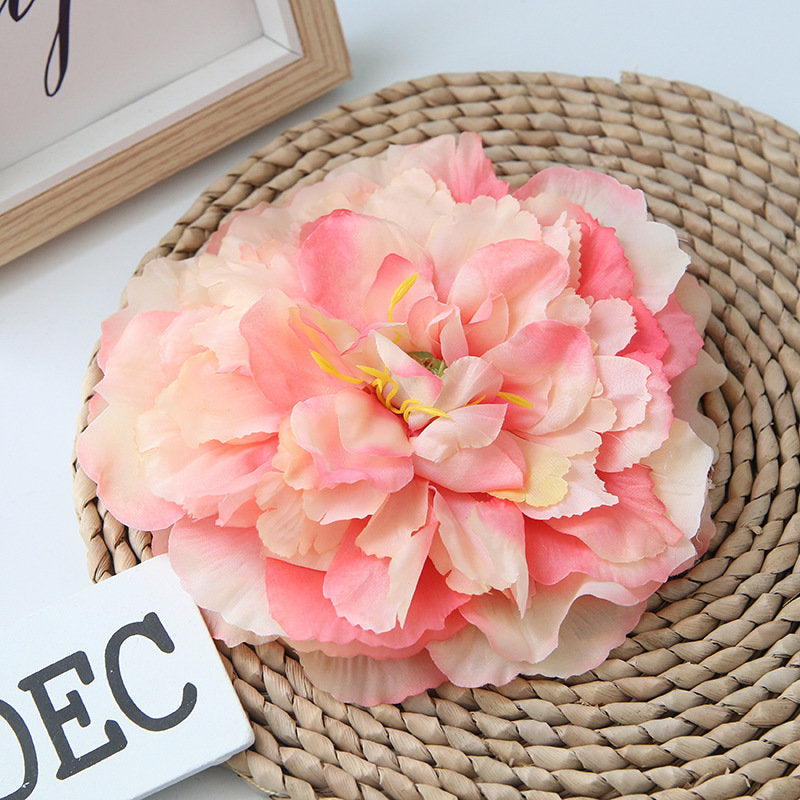 Bulk Large Peony Flowers Silk Flower Heads 6.3"