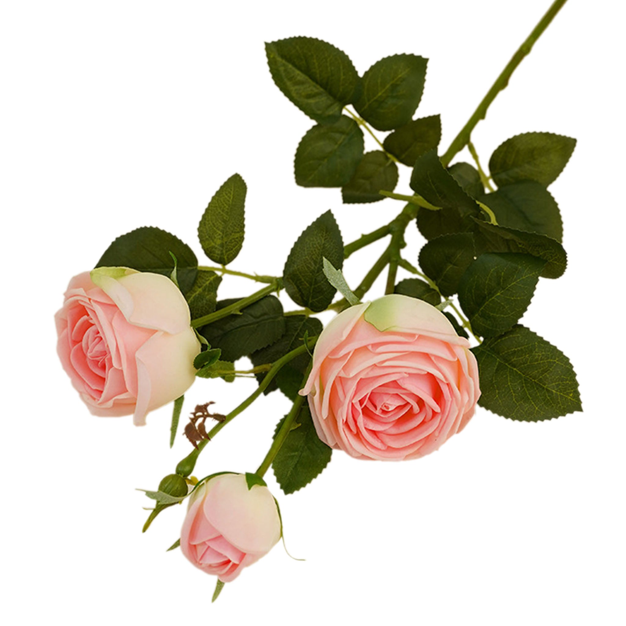 Real Touch Cabbage Roses Realistic Spray Flowers