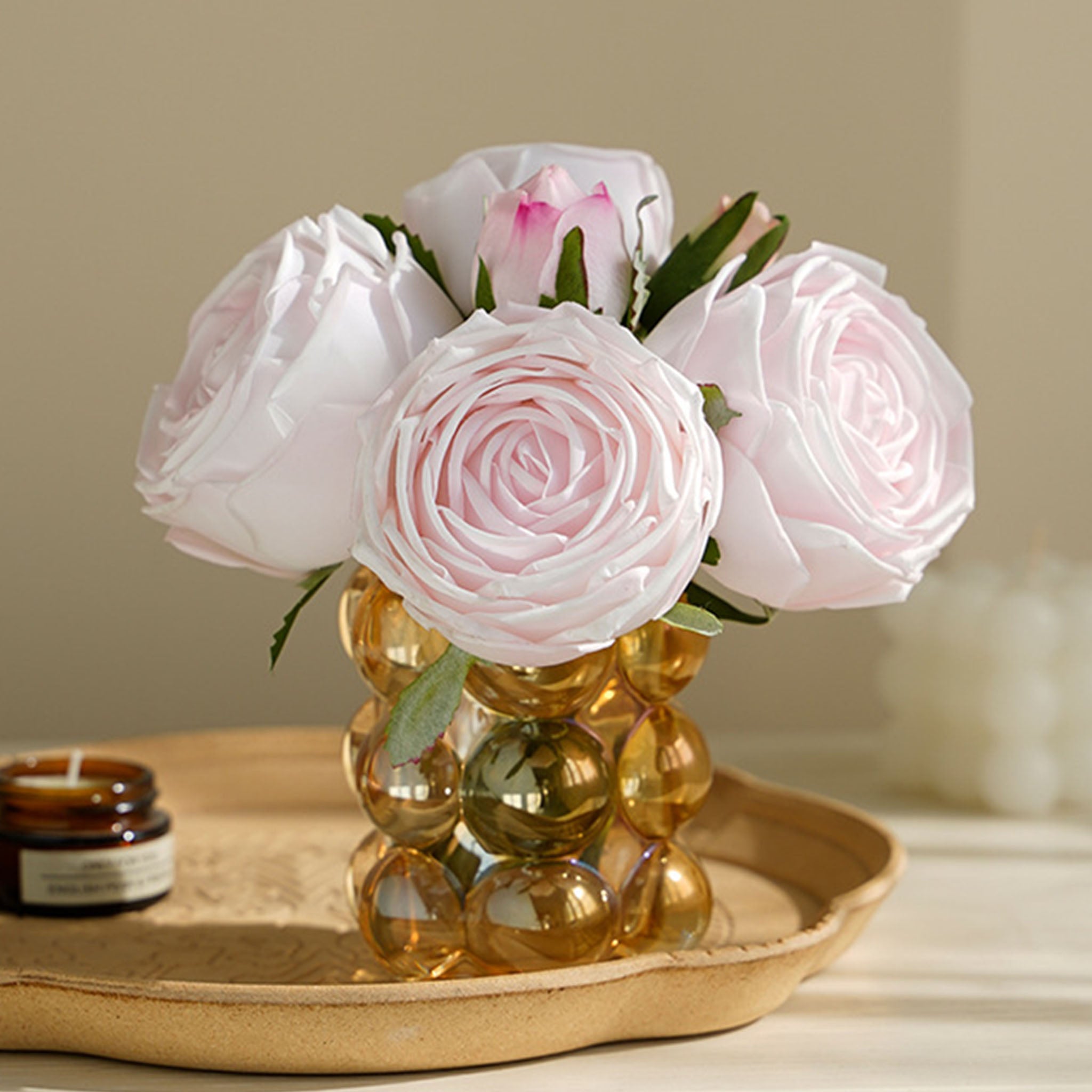 Realisic Fake Flowers Real Touch Rose Bouquet